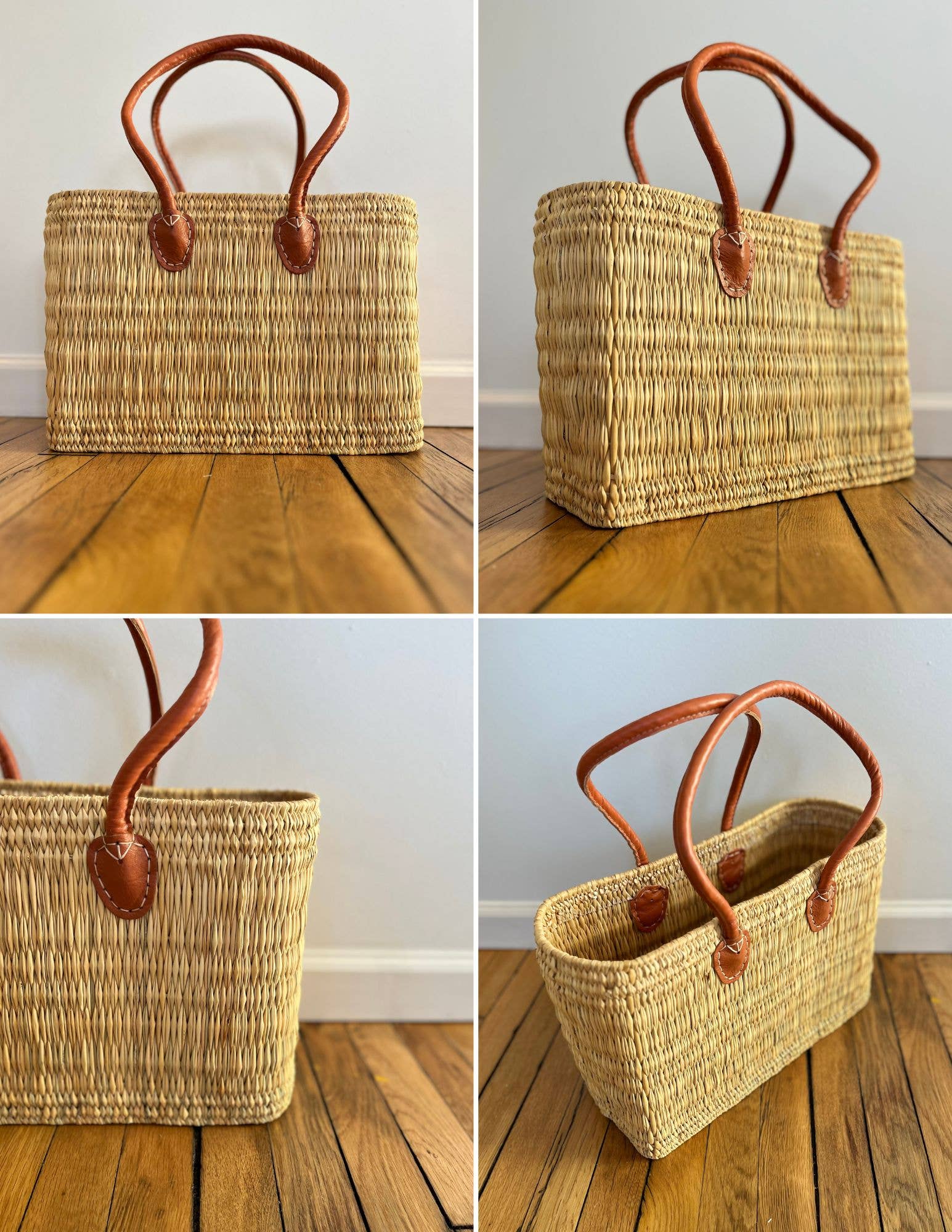 Simple Long Handle Tote, Tabac: Medium