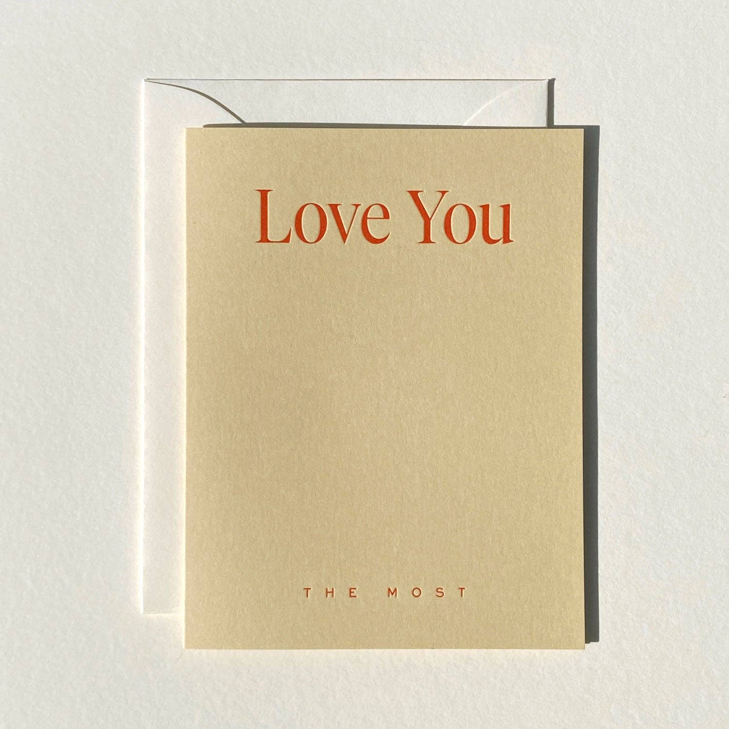Love You The Most No. 33: Sand / Single Card