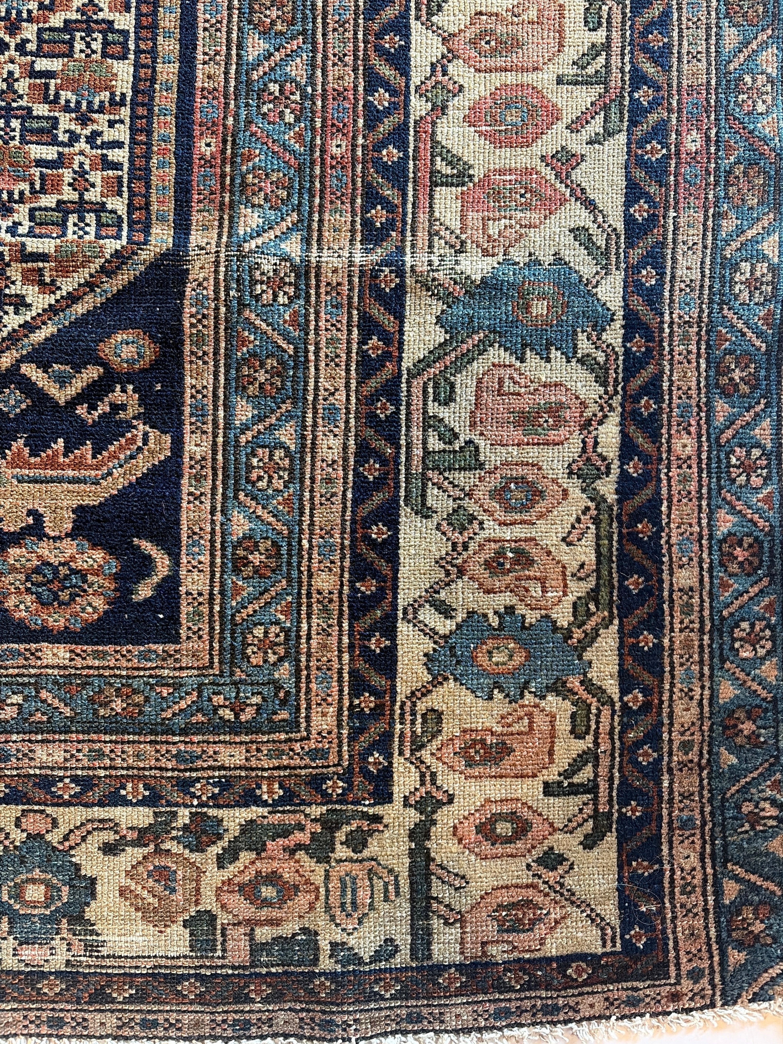 Antique Malayer Rug 4.6x6.7