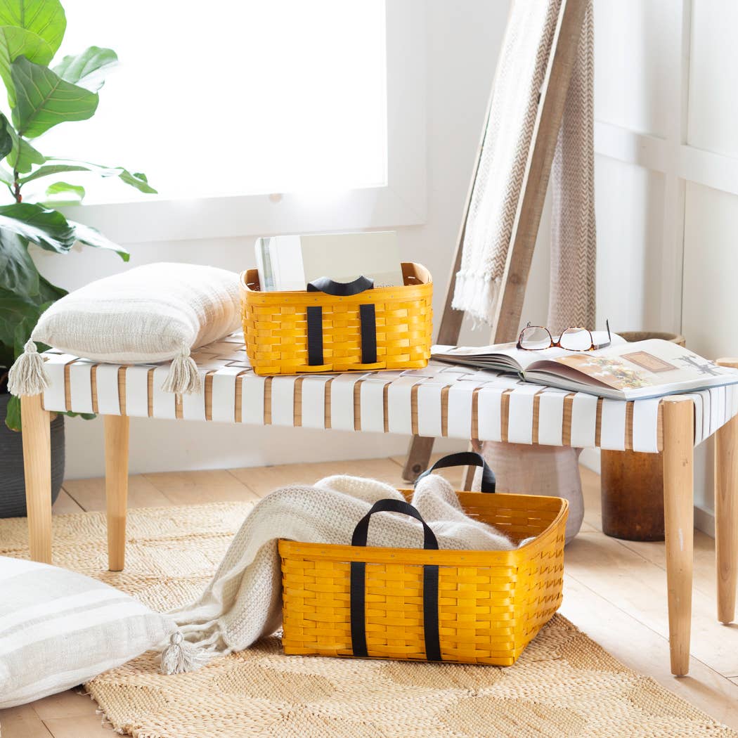 Large Hudson Basket: Verde