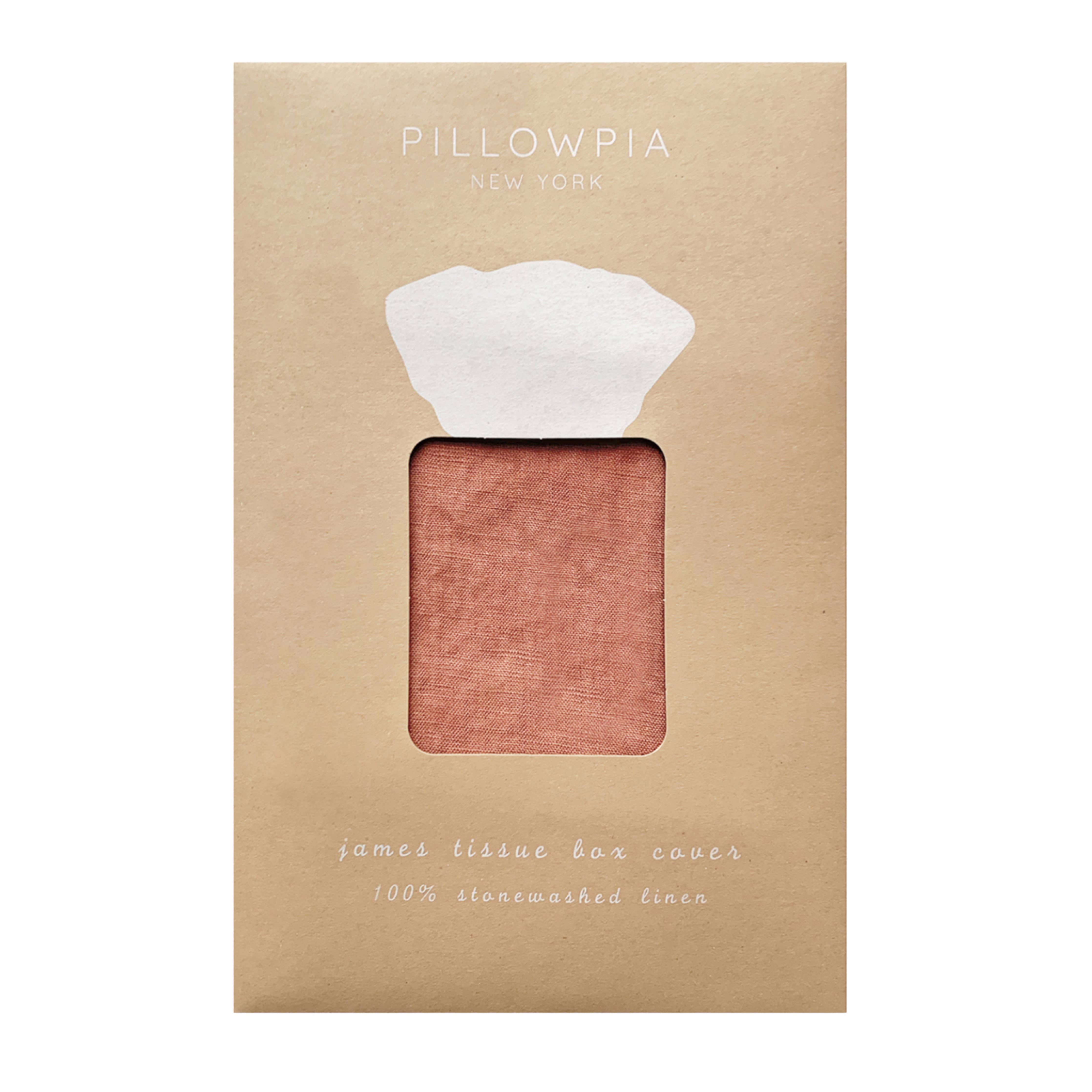 James tissue box cover in sandalwood