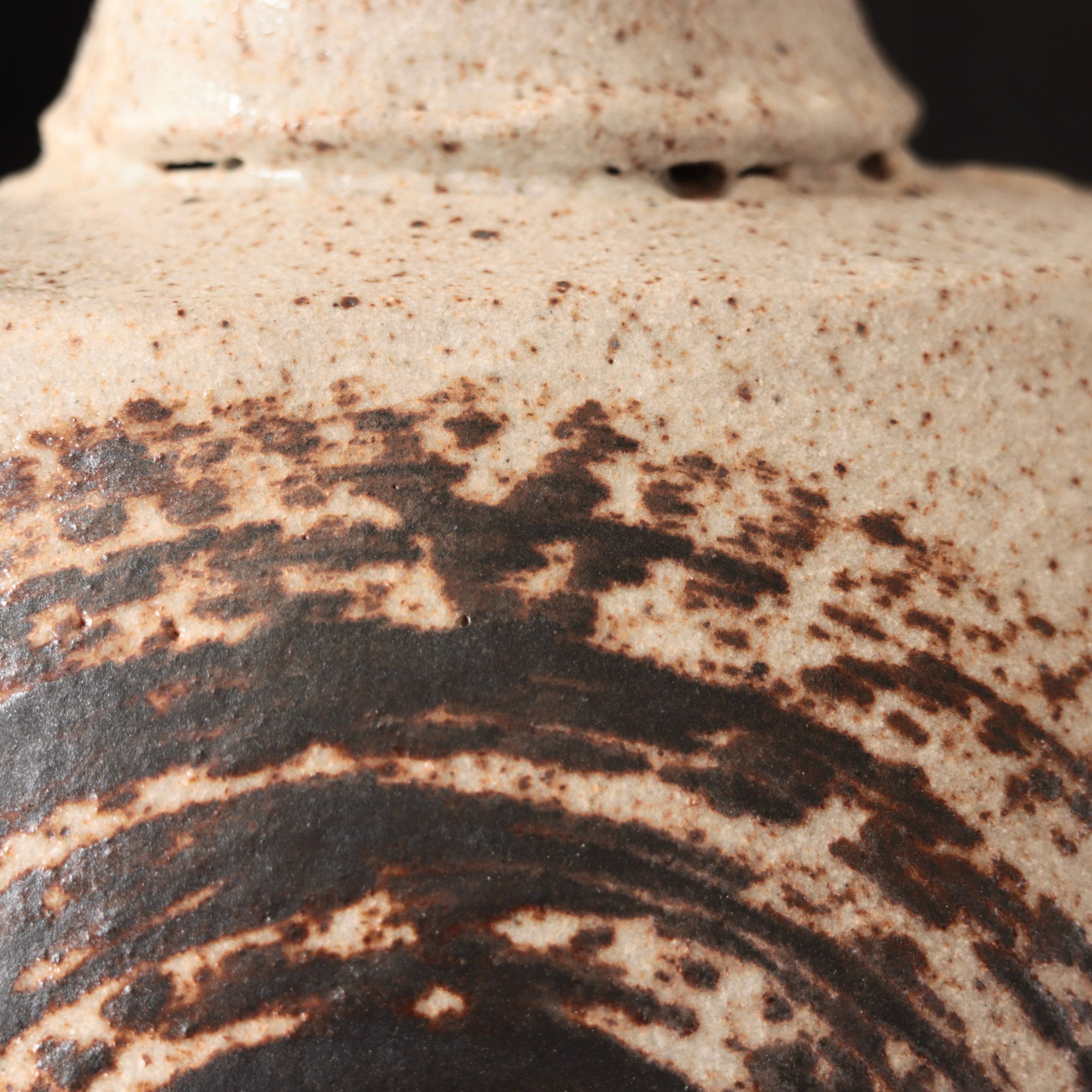 Shouldered Vase Granite Glaze 7"