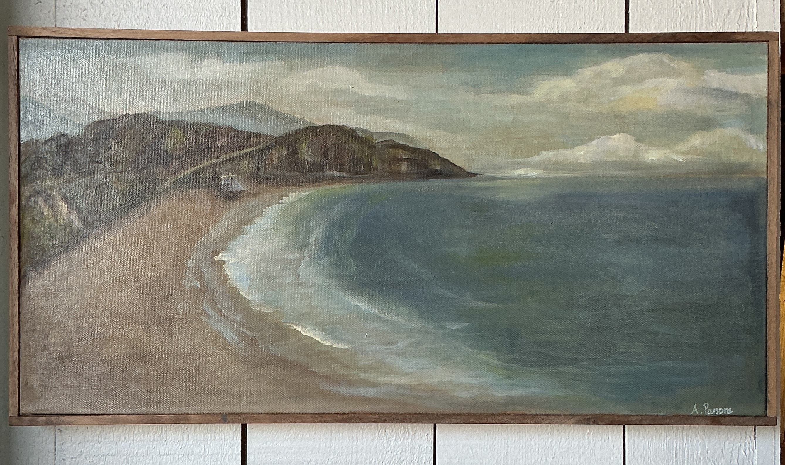 Alison Parsons, Ocean Coast 20”x10”