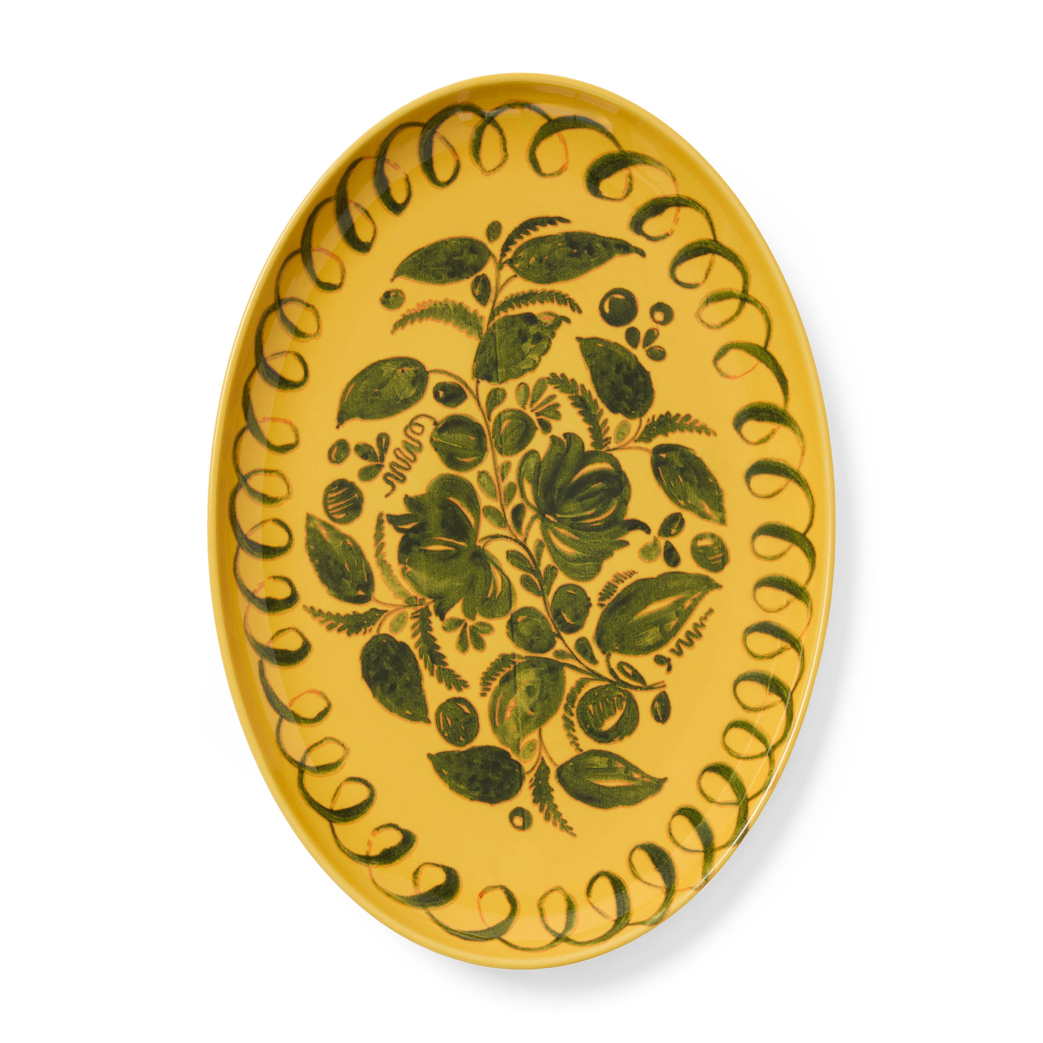 Amalfi Oval Tray Mustard - 15.7" x 11"