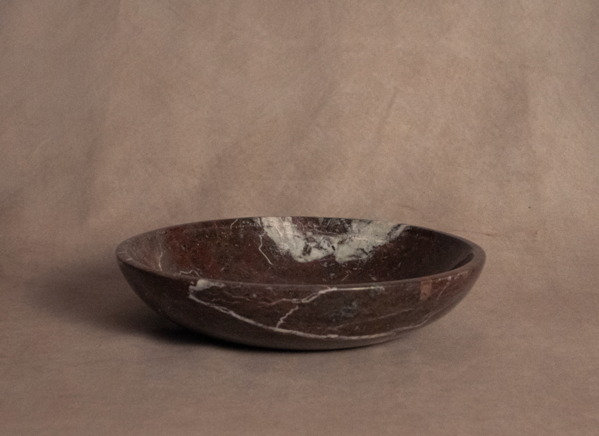 Classic Small Bowl- Red Zebra Marble