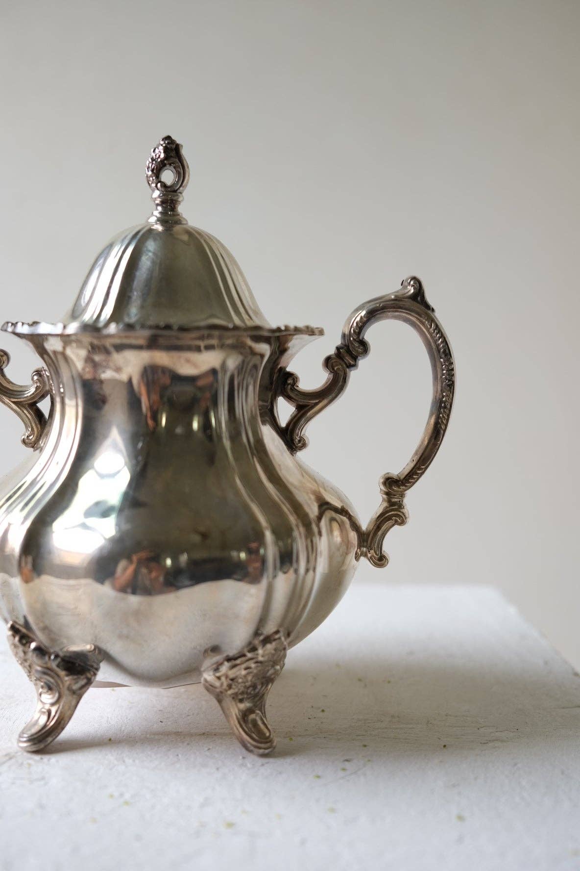 Victorian Silver-Plated Sugar Bowl