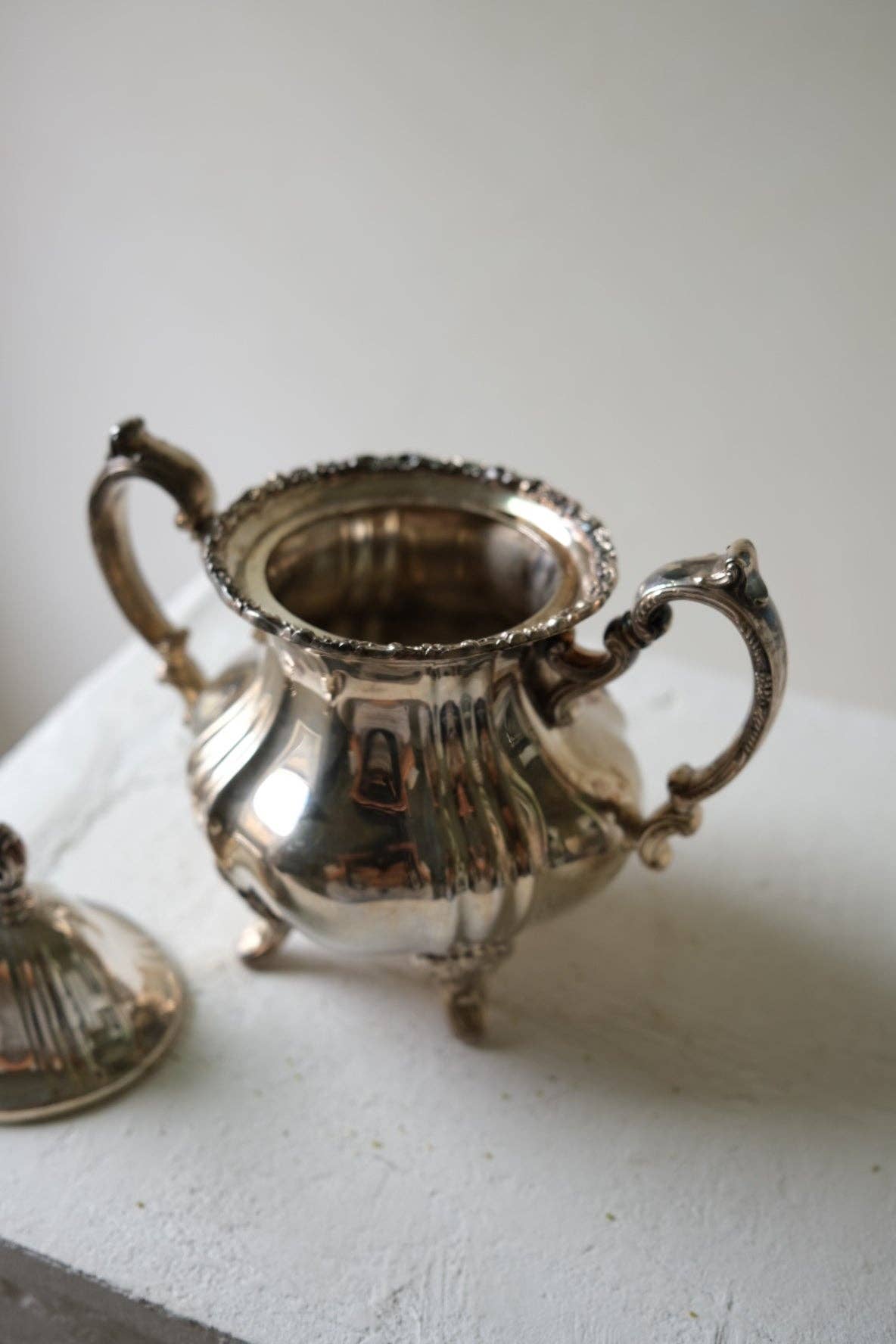 Victorian Silver-Plated Sugar Bowl