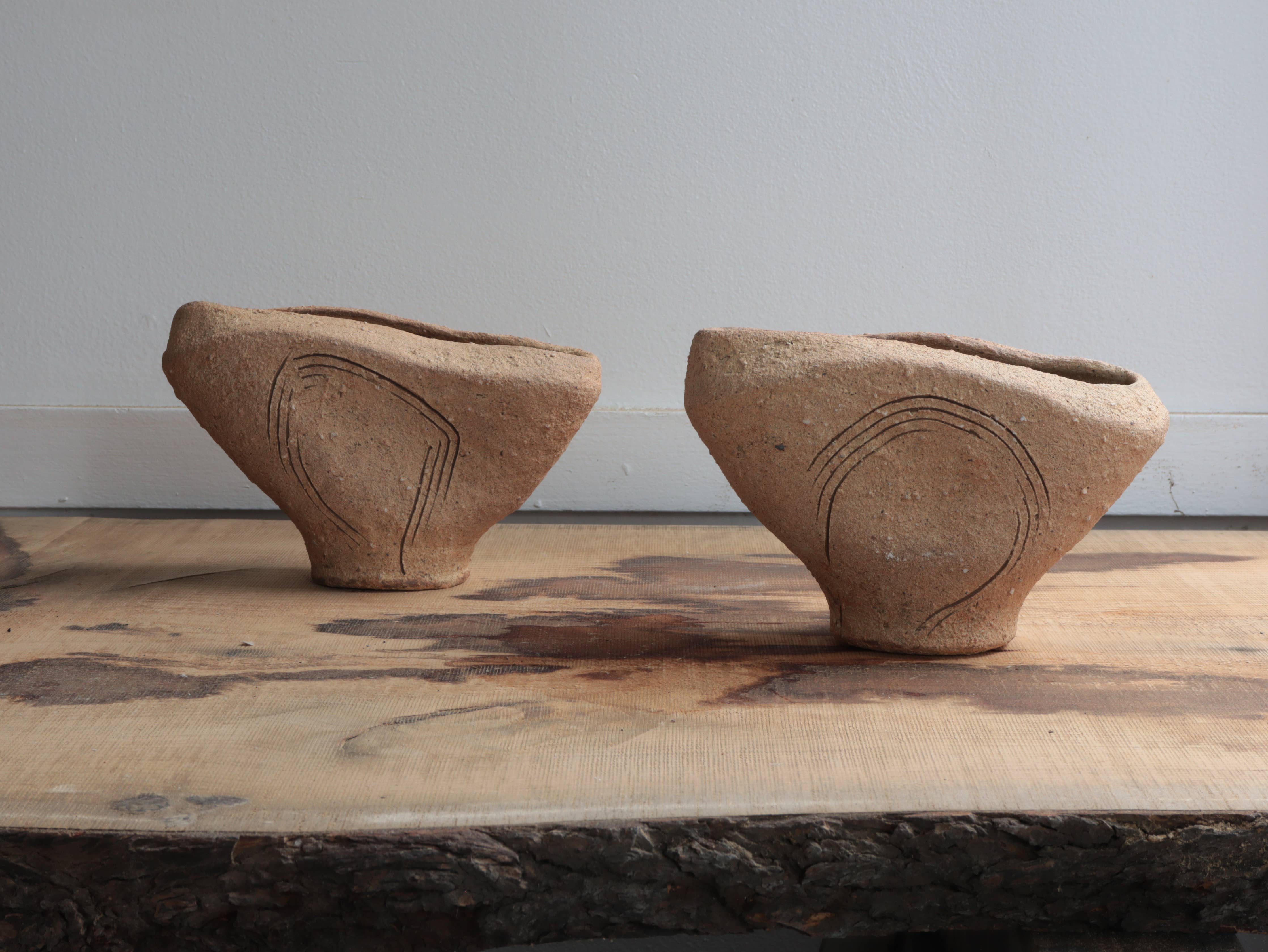 Landscape Vase Unglazed