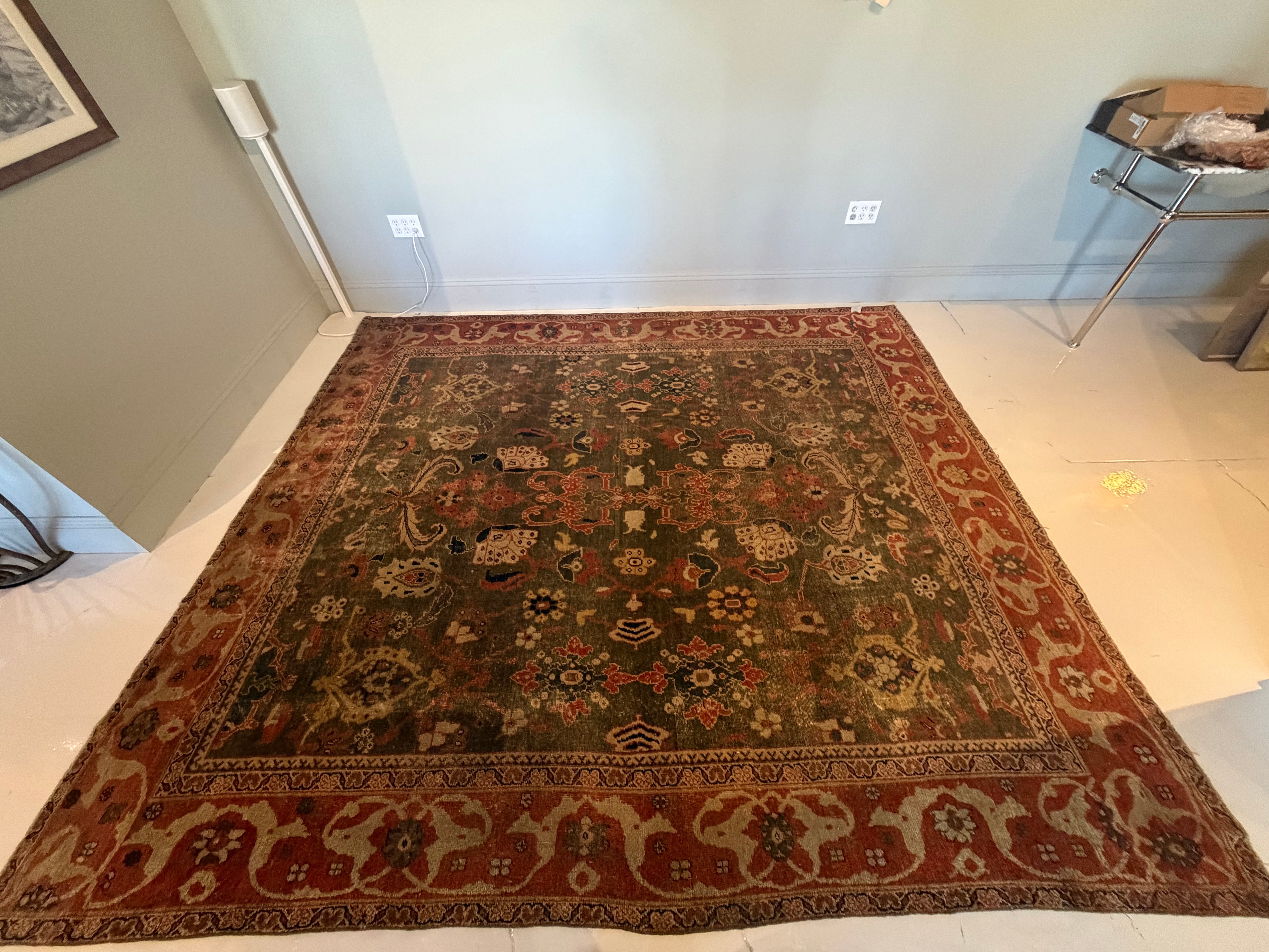 Antique Persian Mahal Rug 10x11