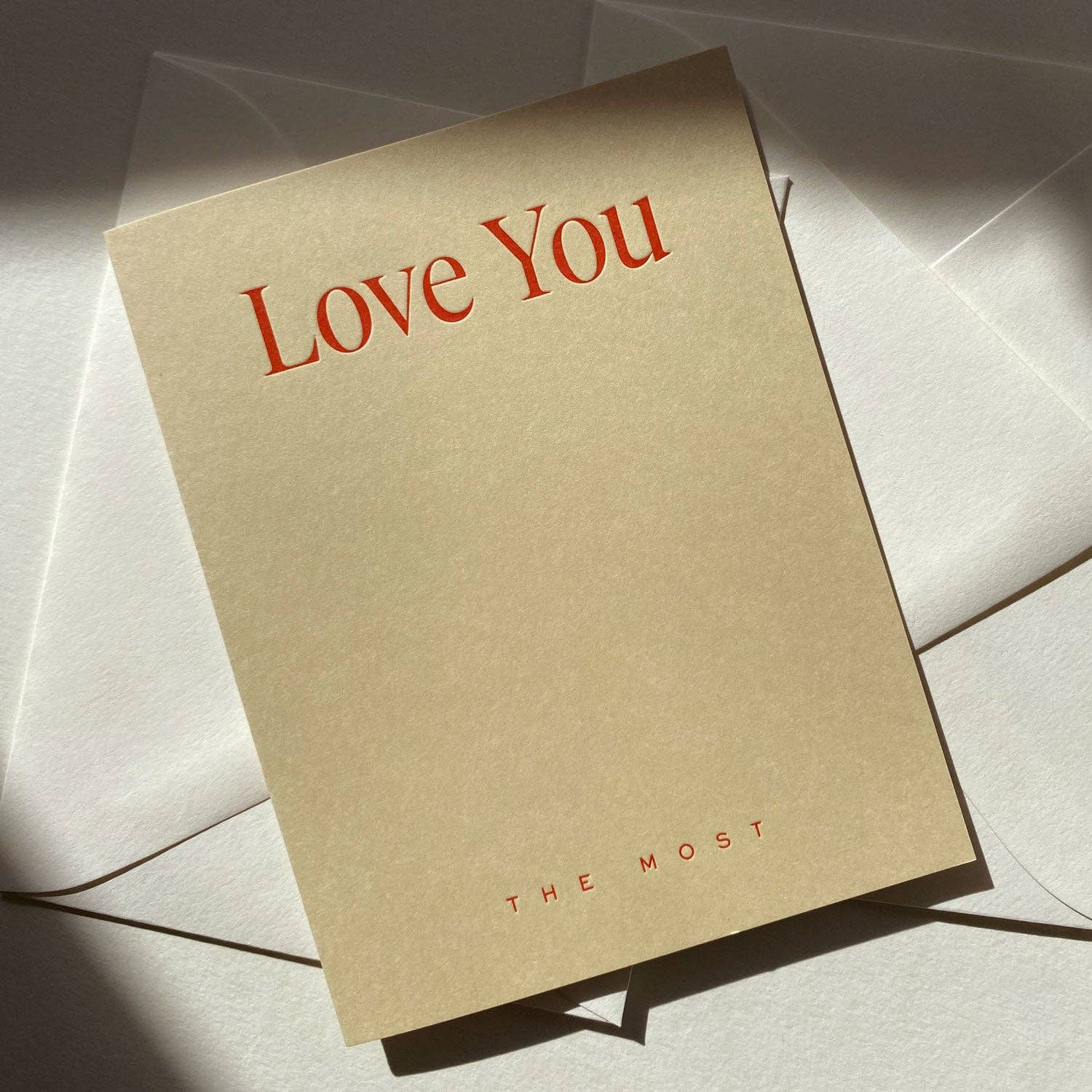 Love You The Most No. 33: Sand / Single Card