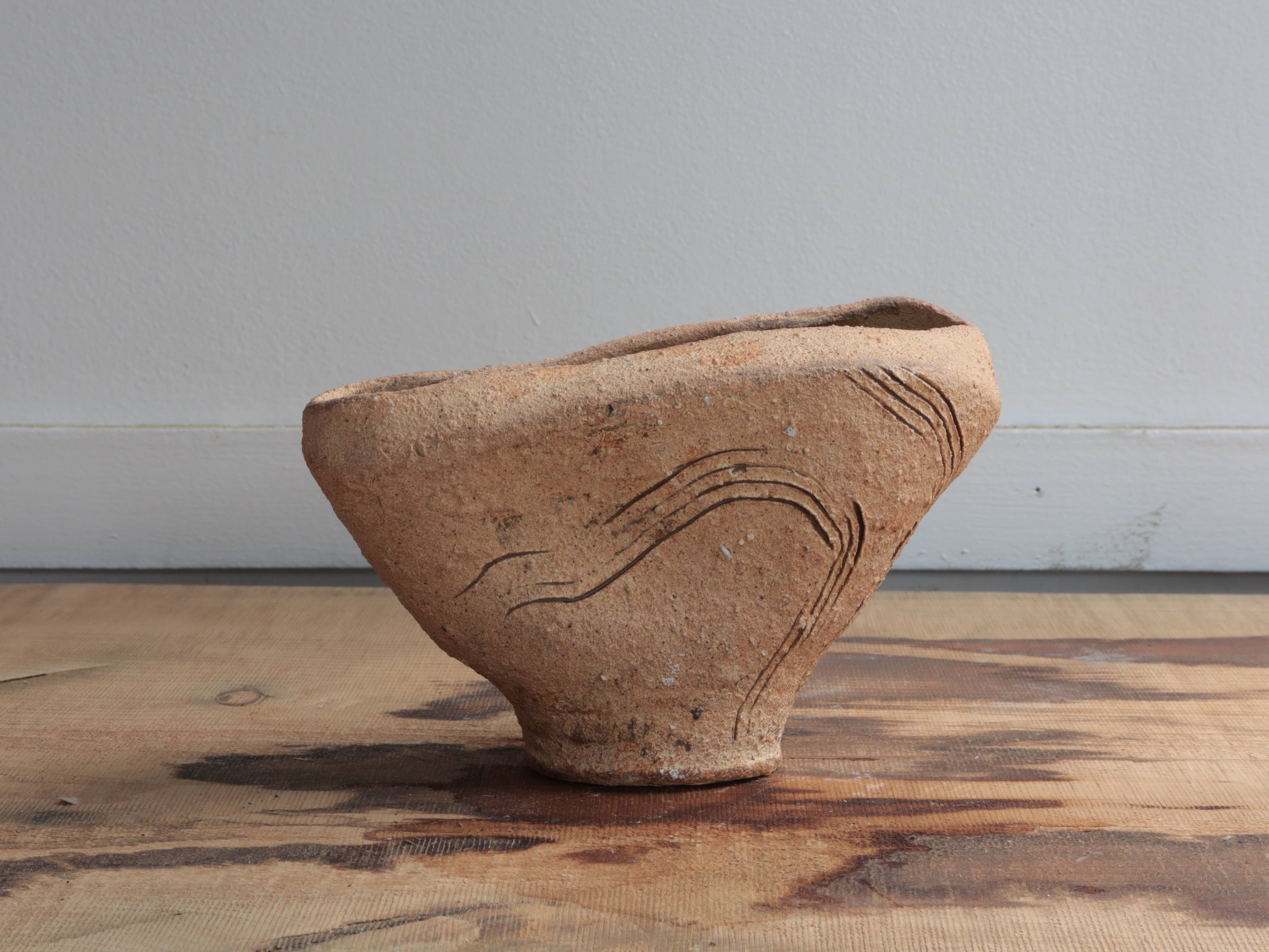 Landscape Vase Unglazed