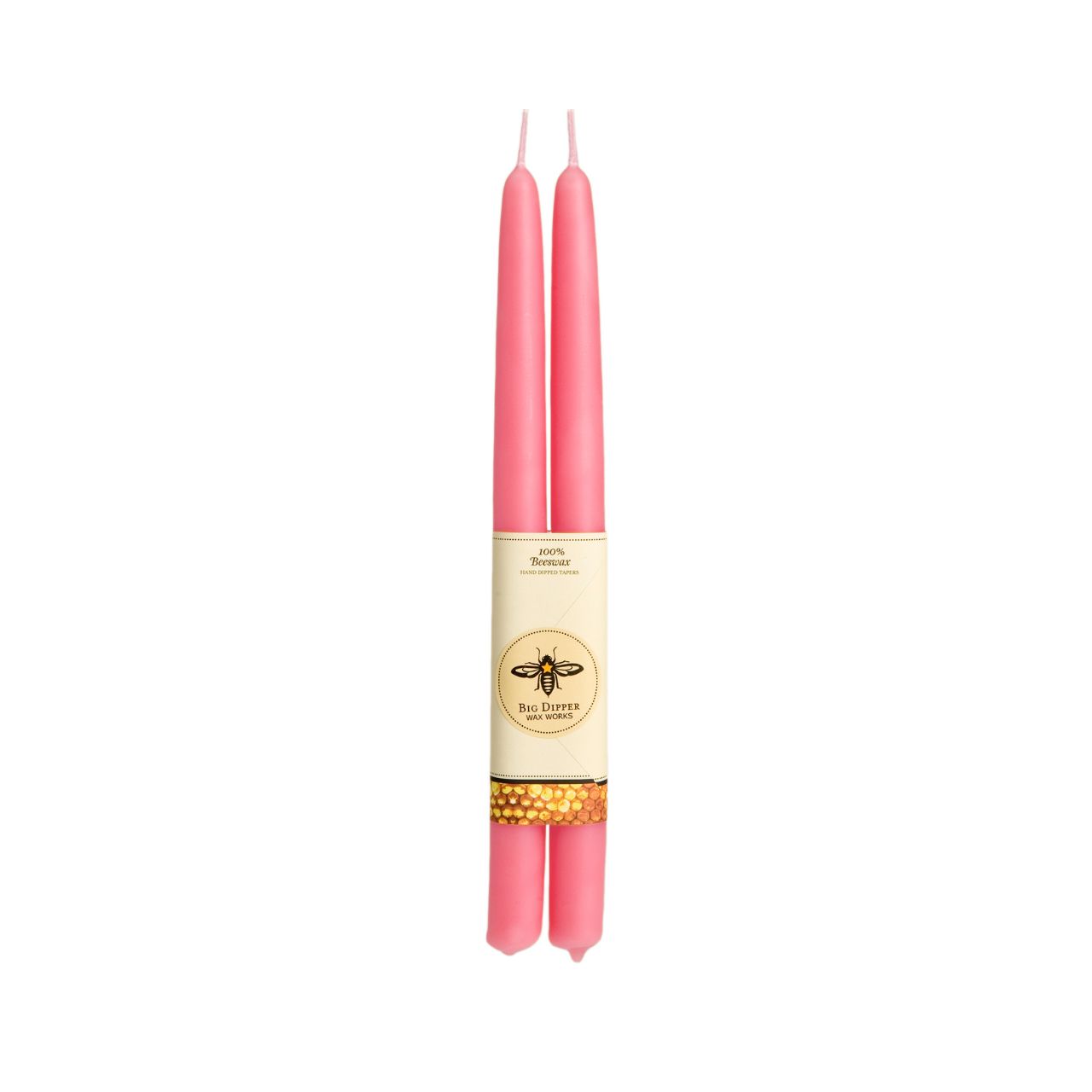 Taper Candles – 100% Pure Beeswax – Hand-Dipped: Cherry Blossom / Standard (12" x 7/8")