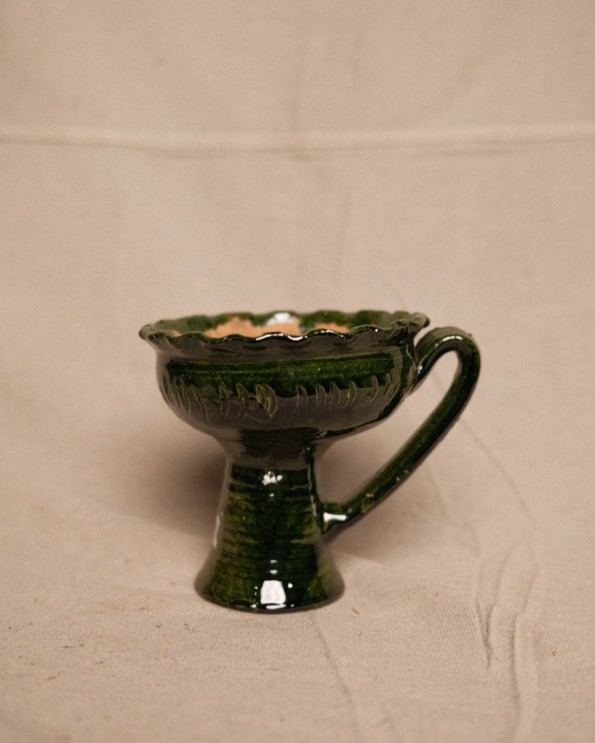 Sculpted Oaxacan Pedestal Vessel