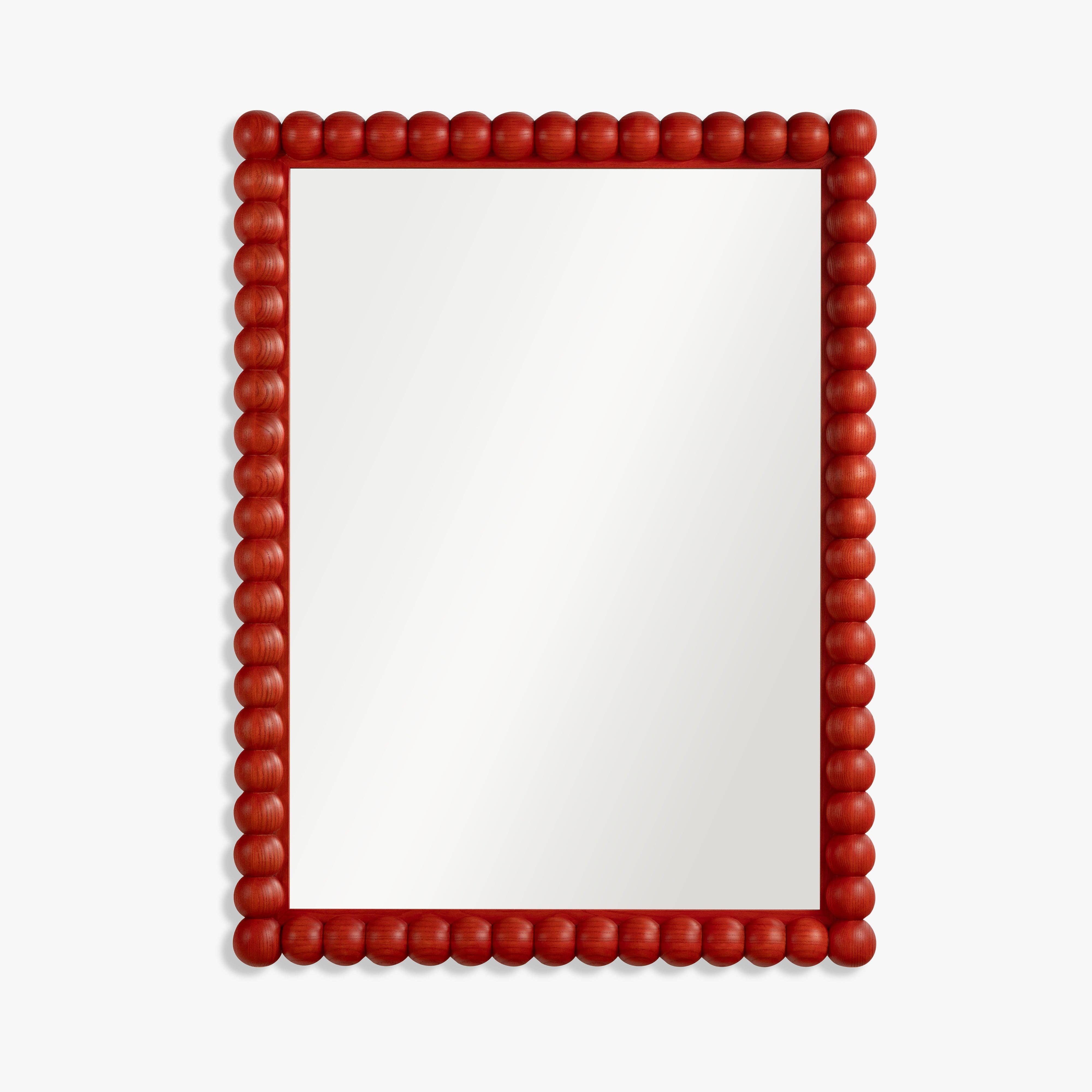 Quinn Rectangular Wall Mirror: RED