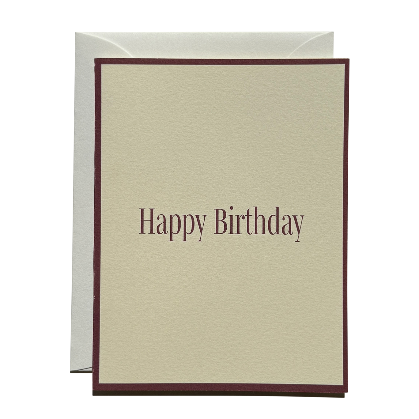 Happy Birthday No. 48: Creme / Single Card