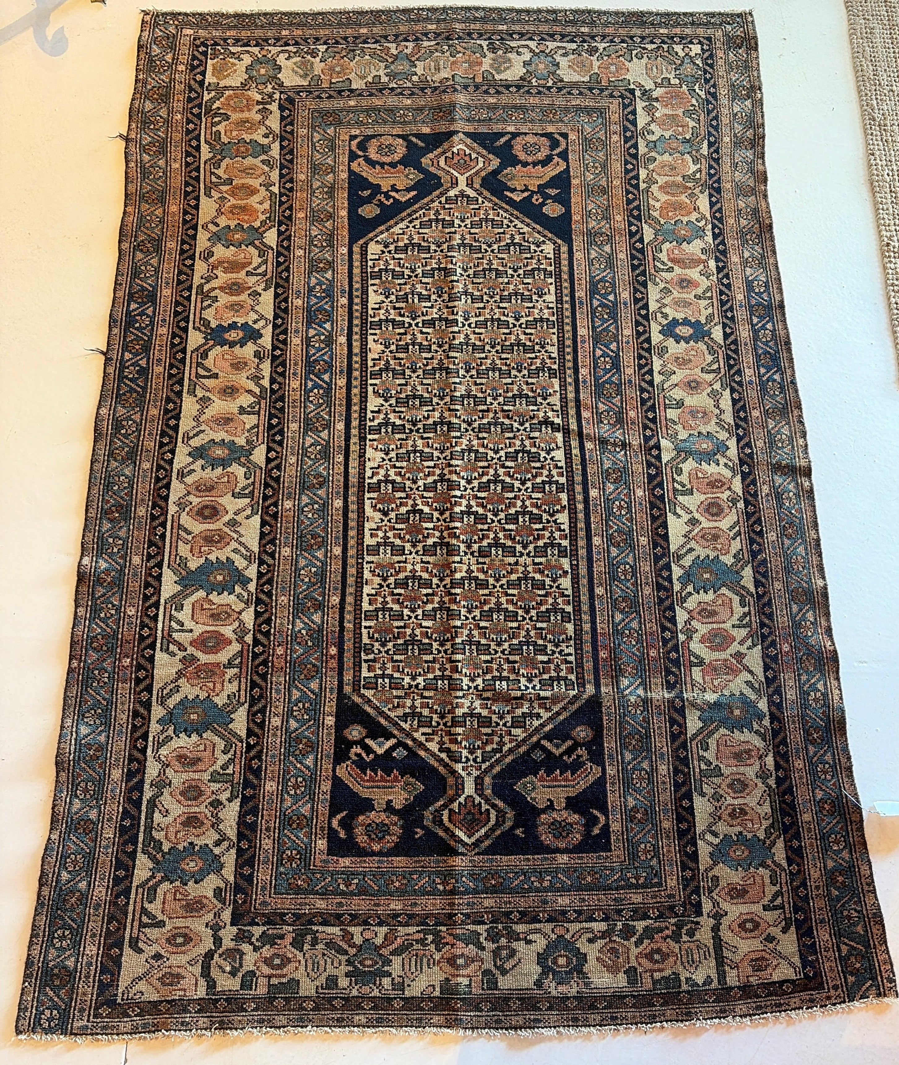 Antique Malayer Rug 4.6x6.7