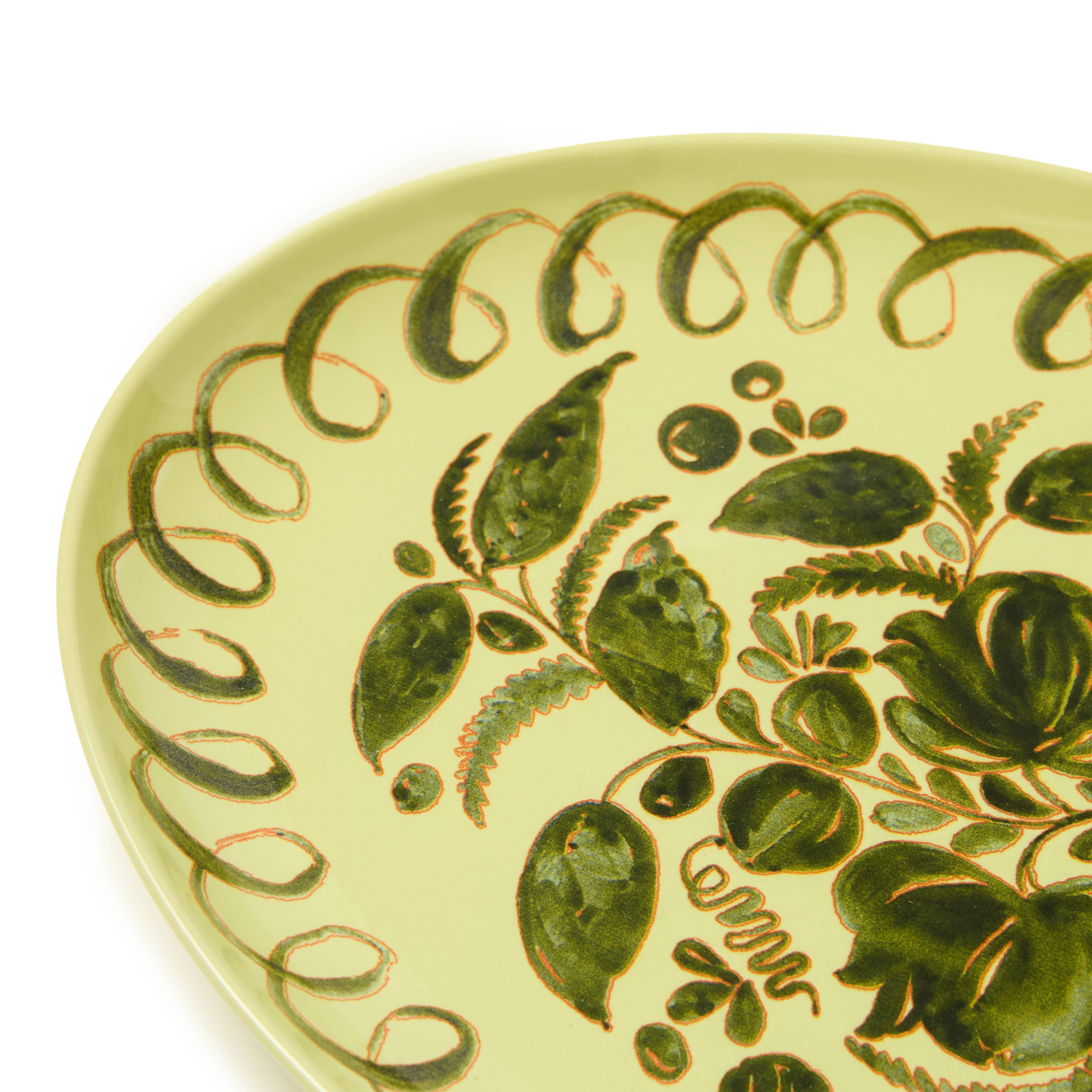 Amalfi Oval Tray Lime - 15.7" x 11"
