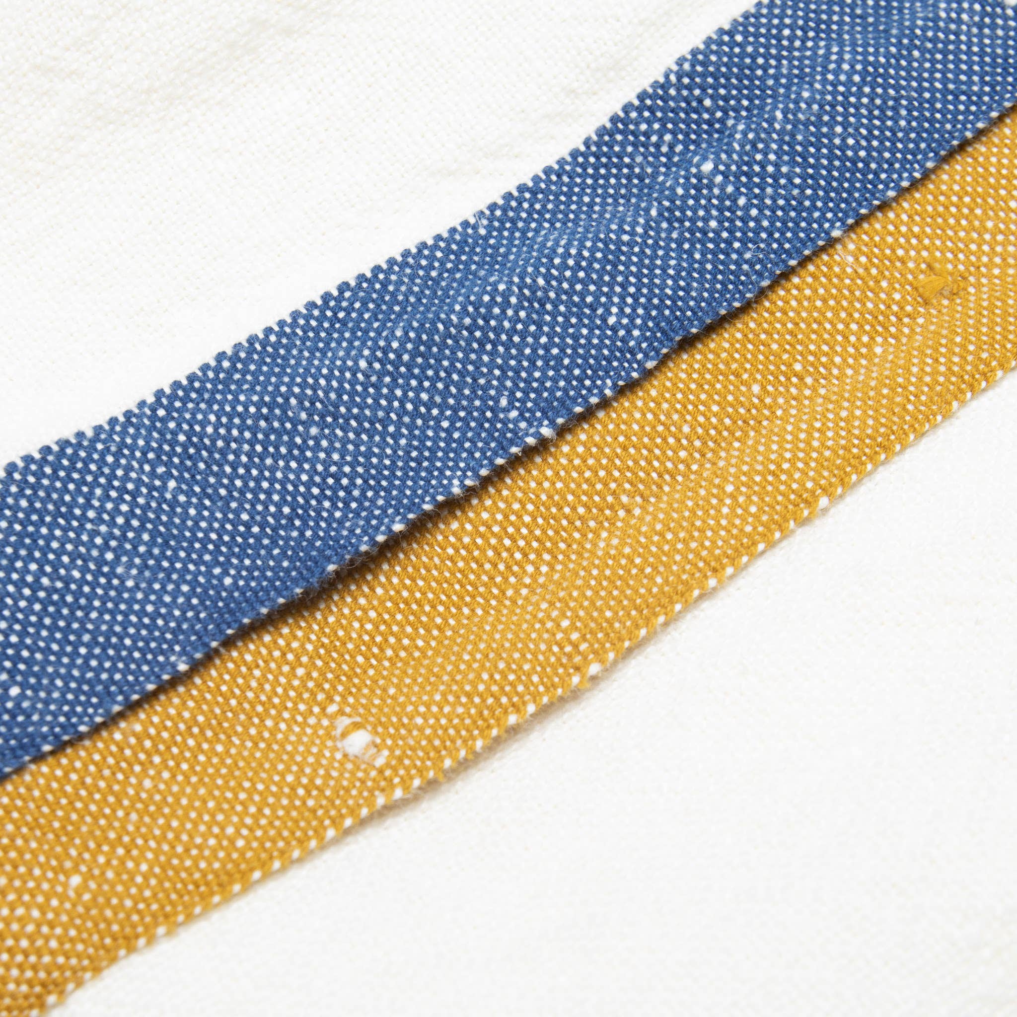 Paris White - Blue/Mustard Tea Towels 20x30 - Set of 2