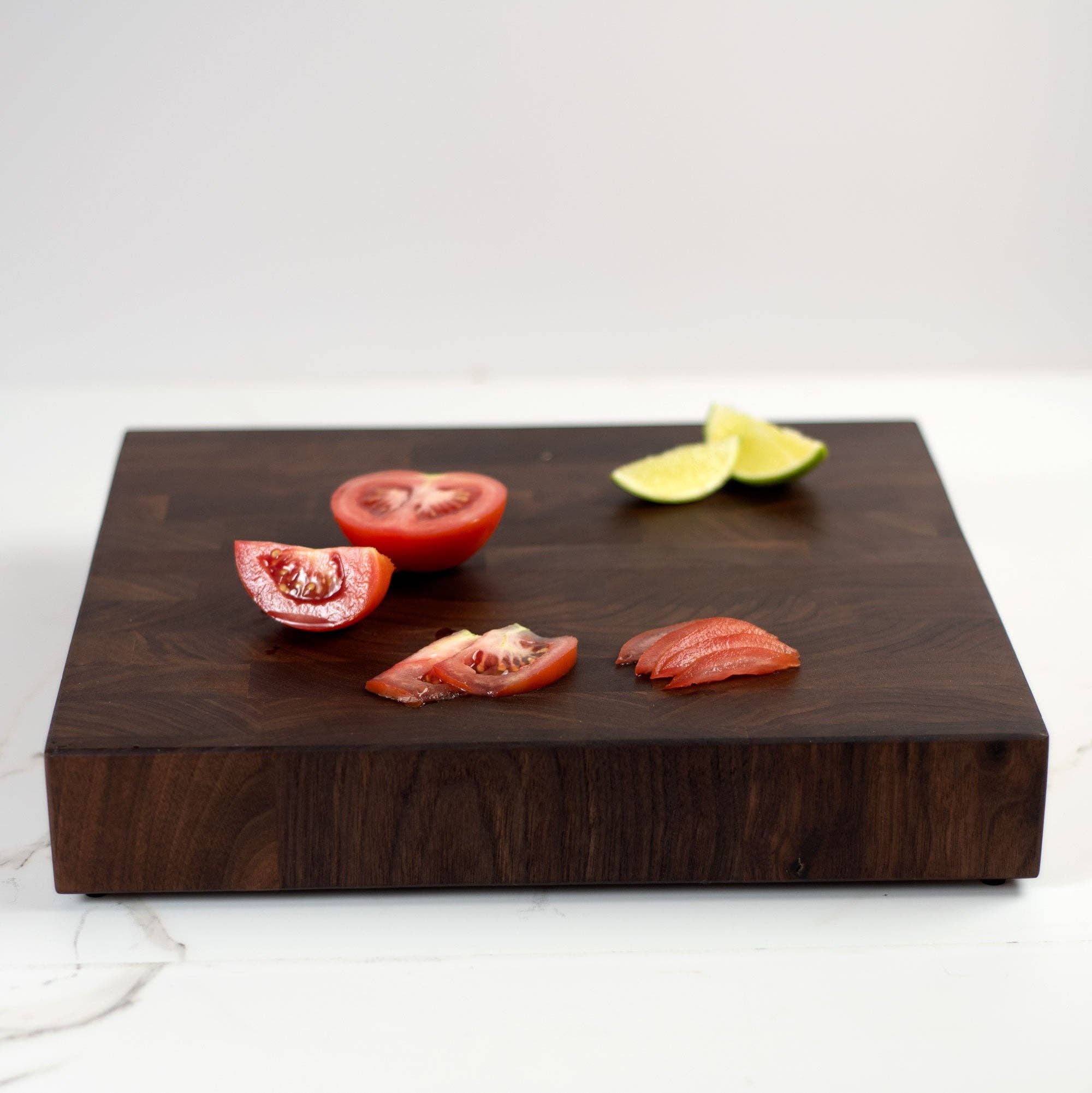 End Grain Square Butcher Block: American Black Walnut