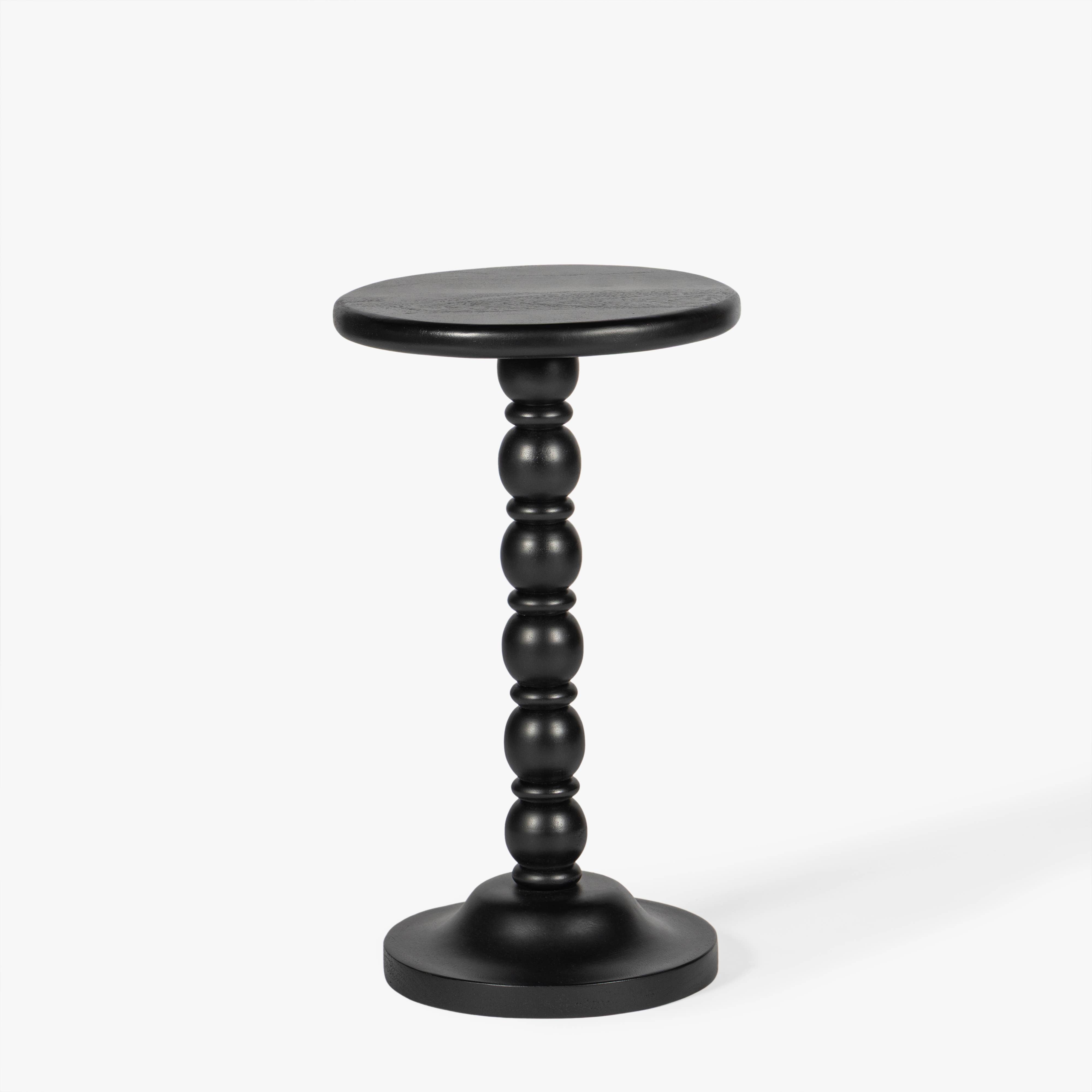 Spindle Drink Table: Black