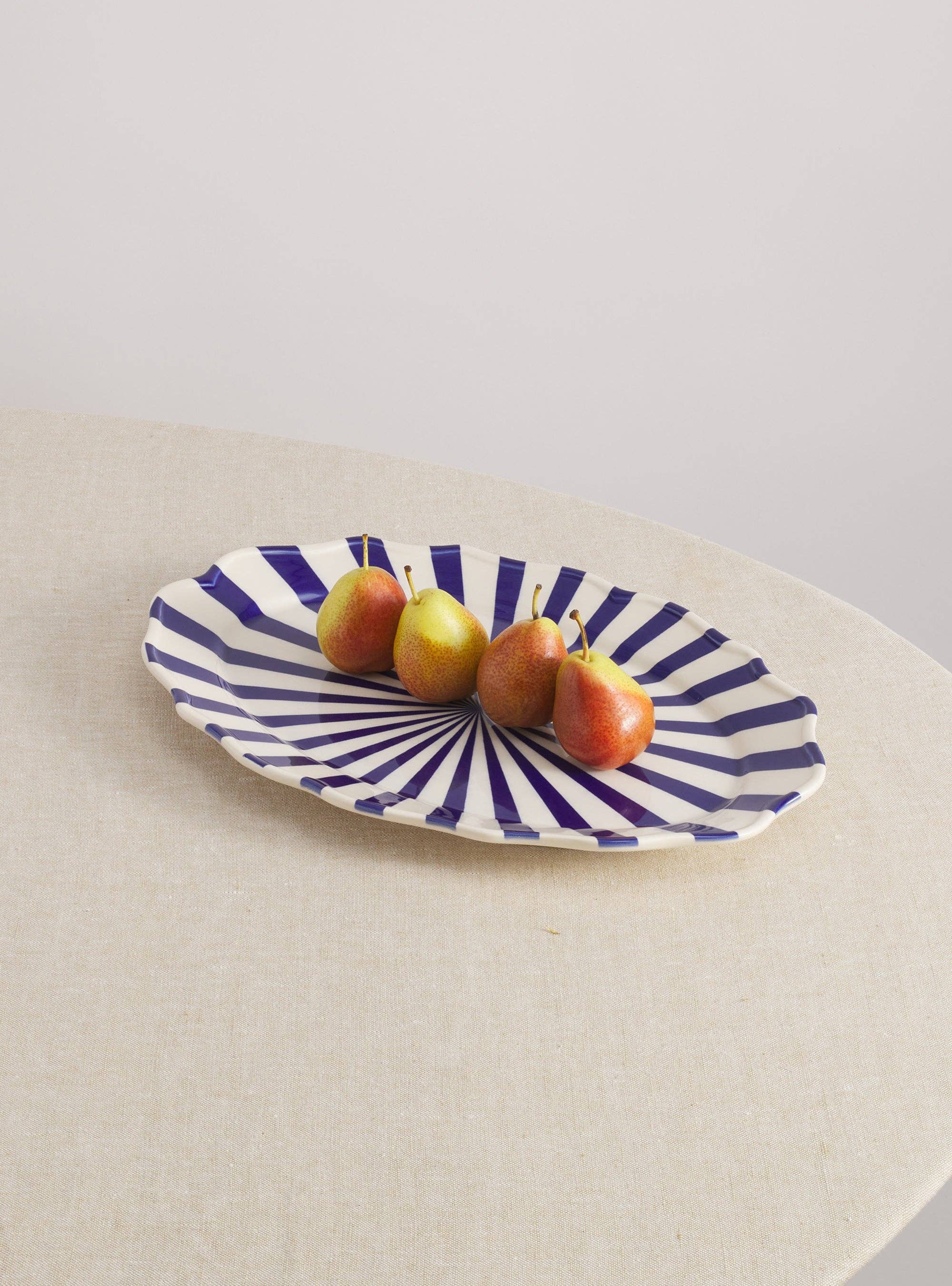 Mafalda Ceramic Oval Platter 15.5"