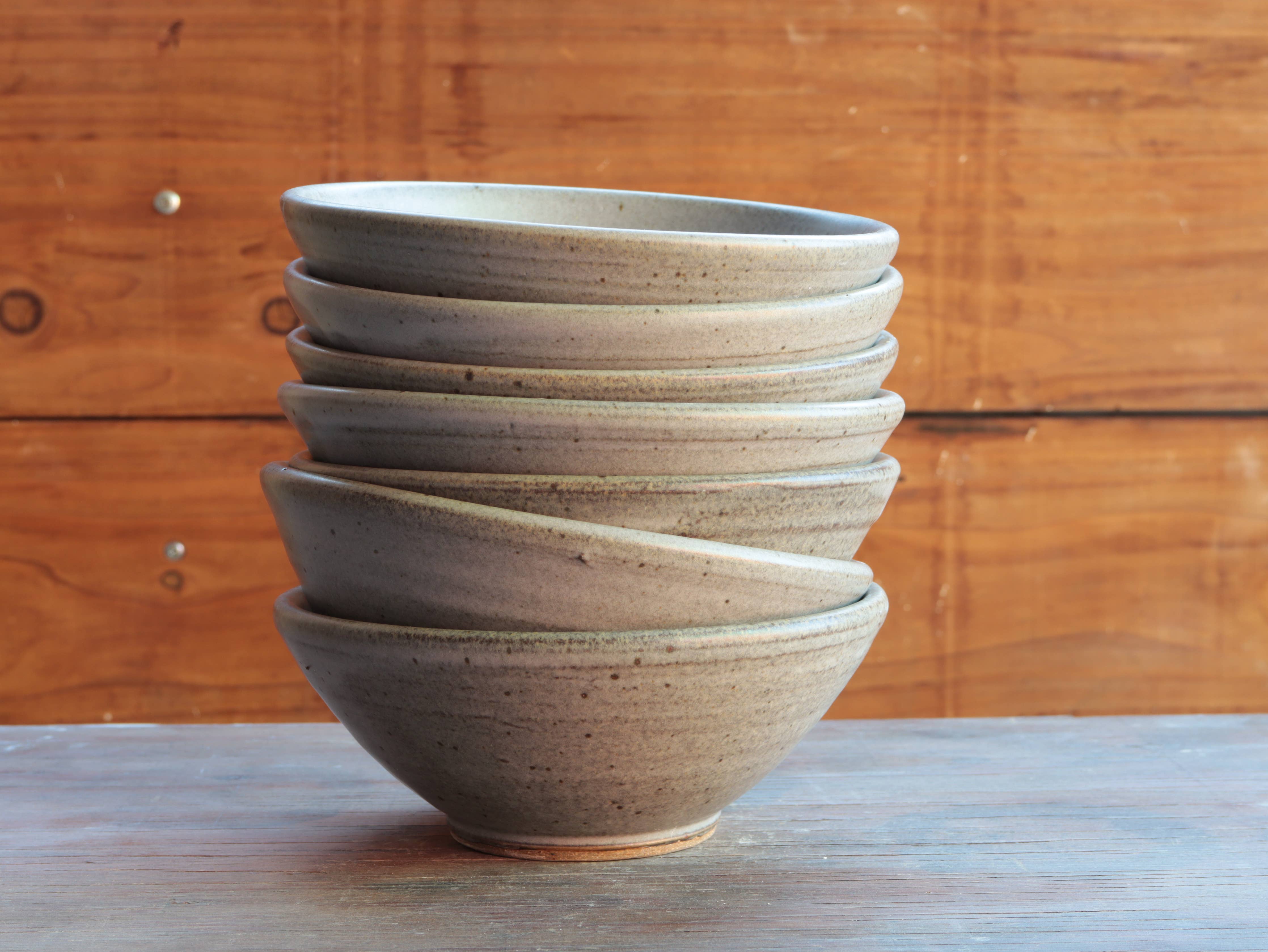 Soup Bowl in Matte Grey Glaze