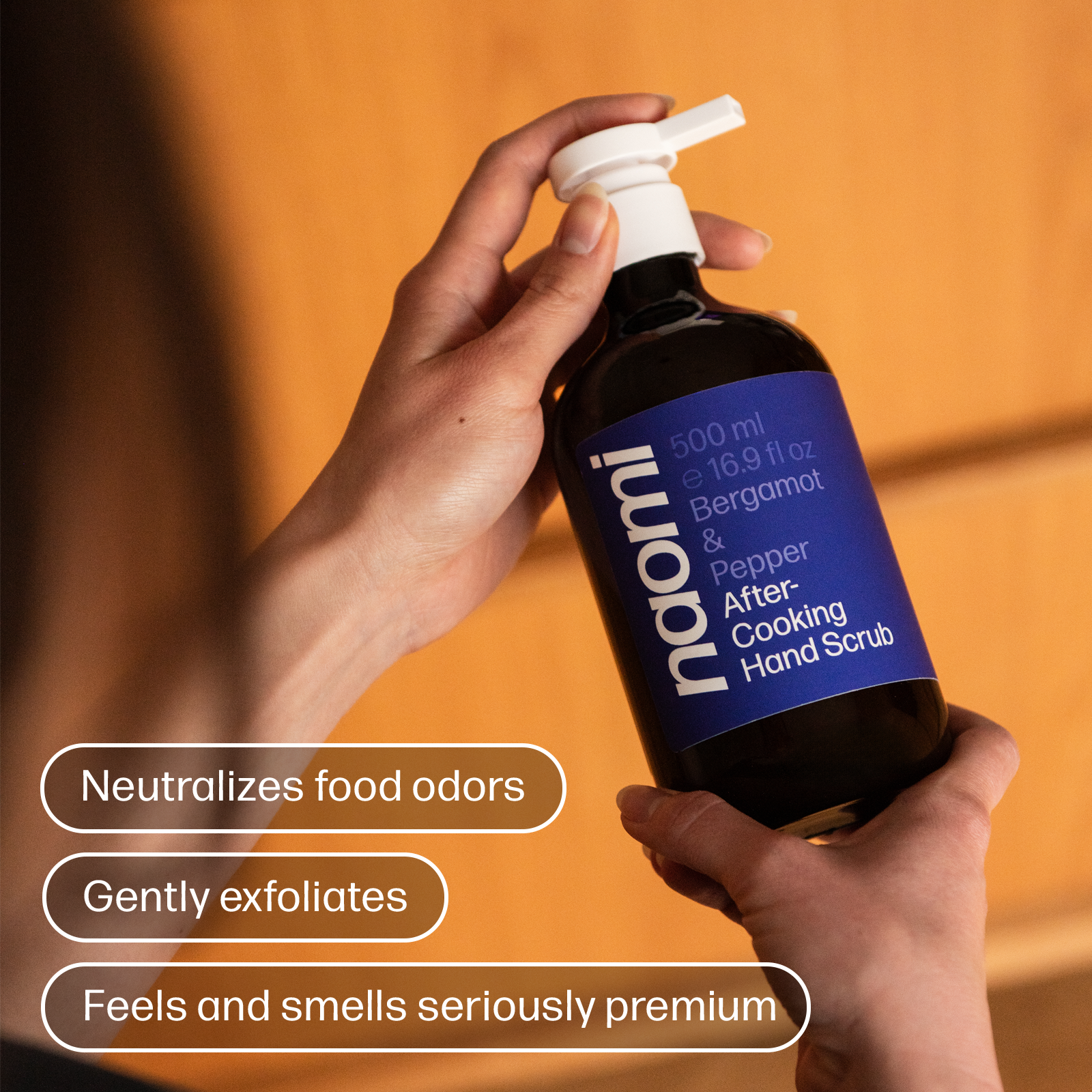 After-Cooking Hand Scrub | Bergamot & Black Pepper Hand Wash