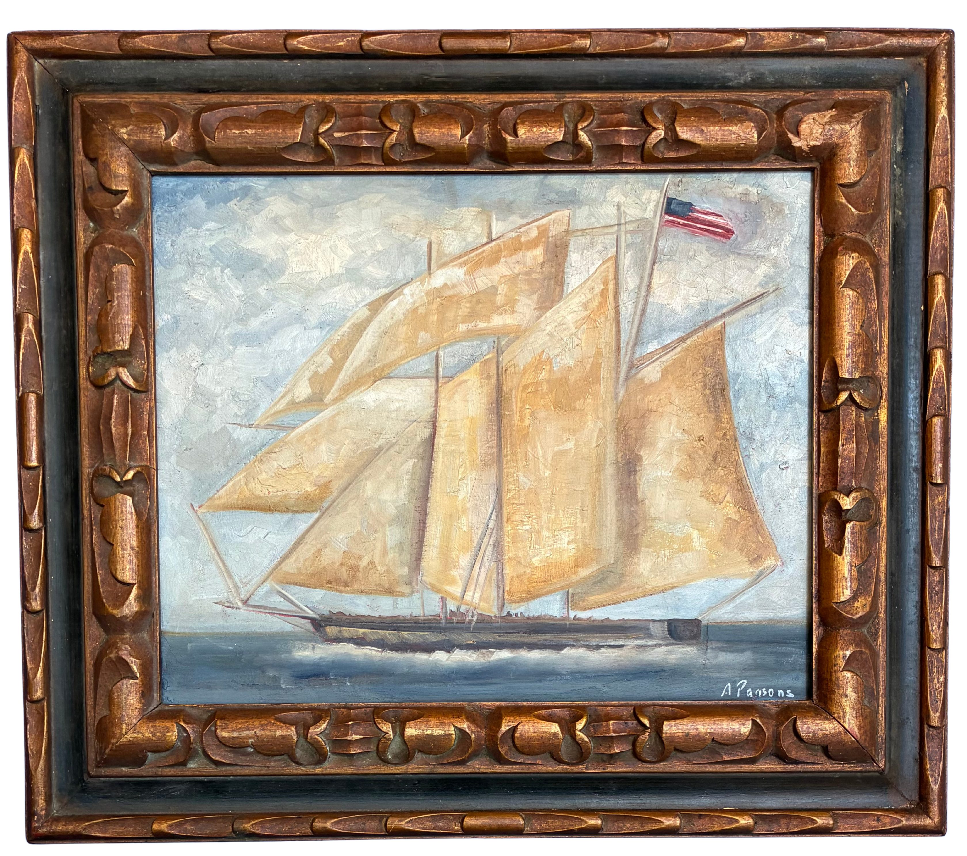Alison Parsons, Boat 19” x 22”