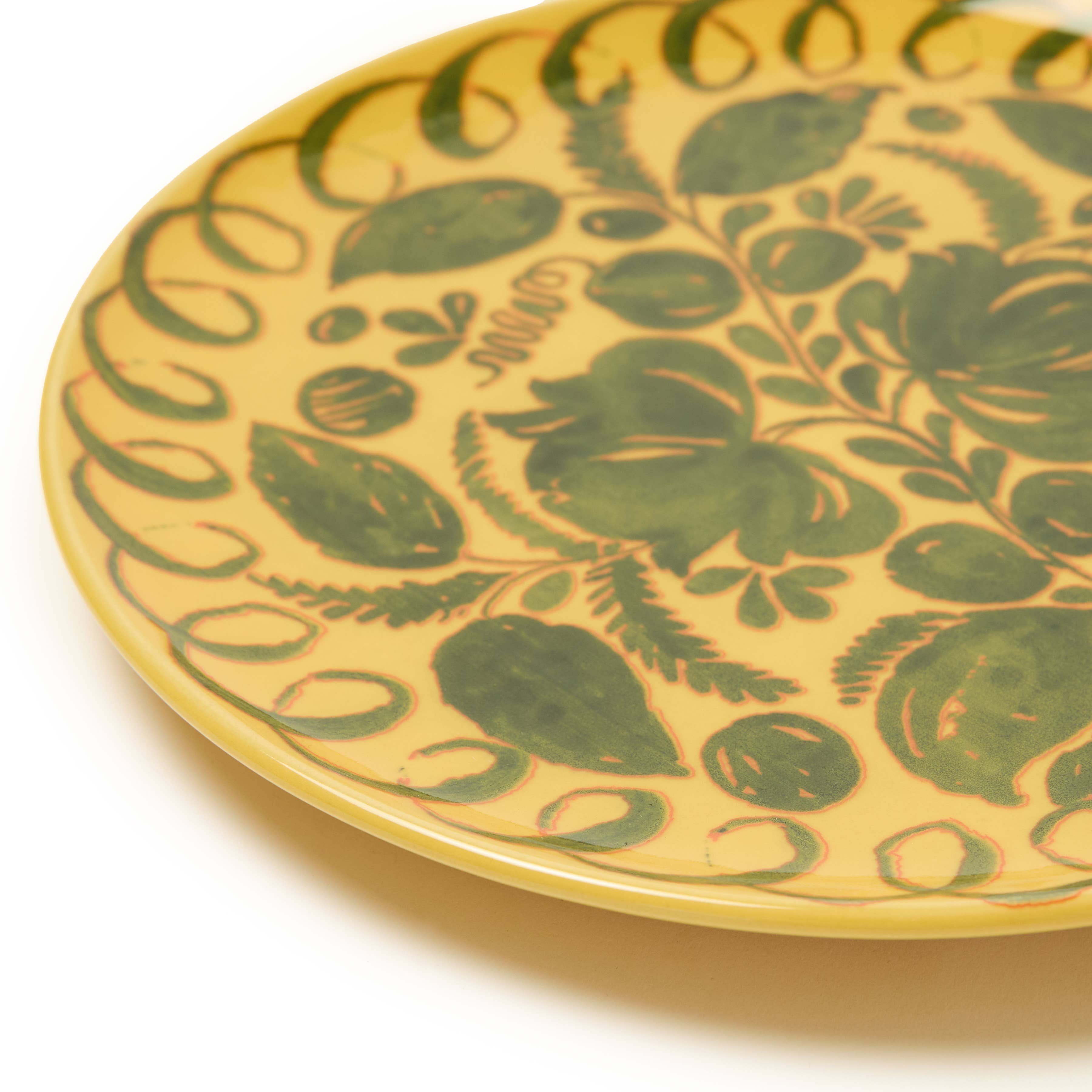 Amalfi Dinner Plate Mustard - 10.6" Diameter
