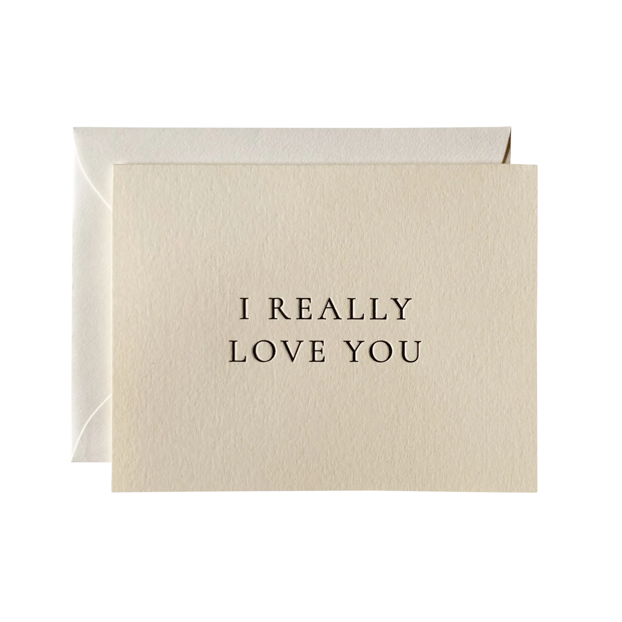 I Really Love You No. 20: Creme / Single Card