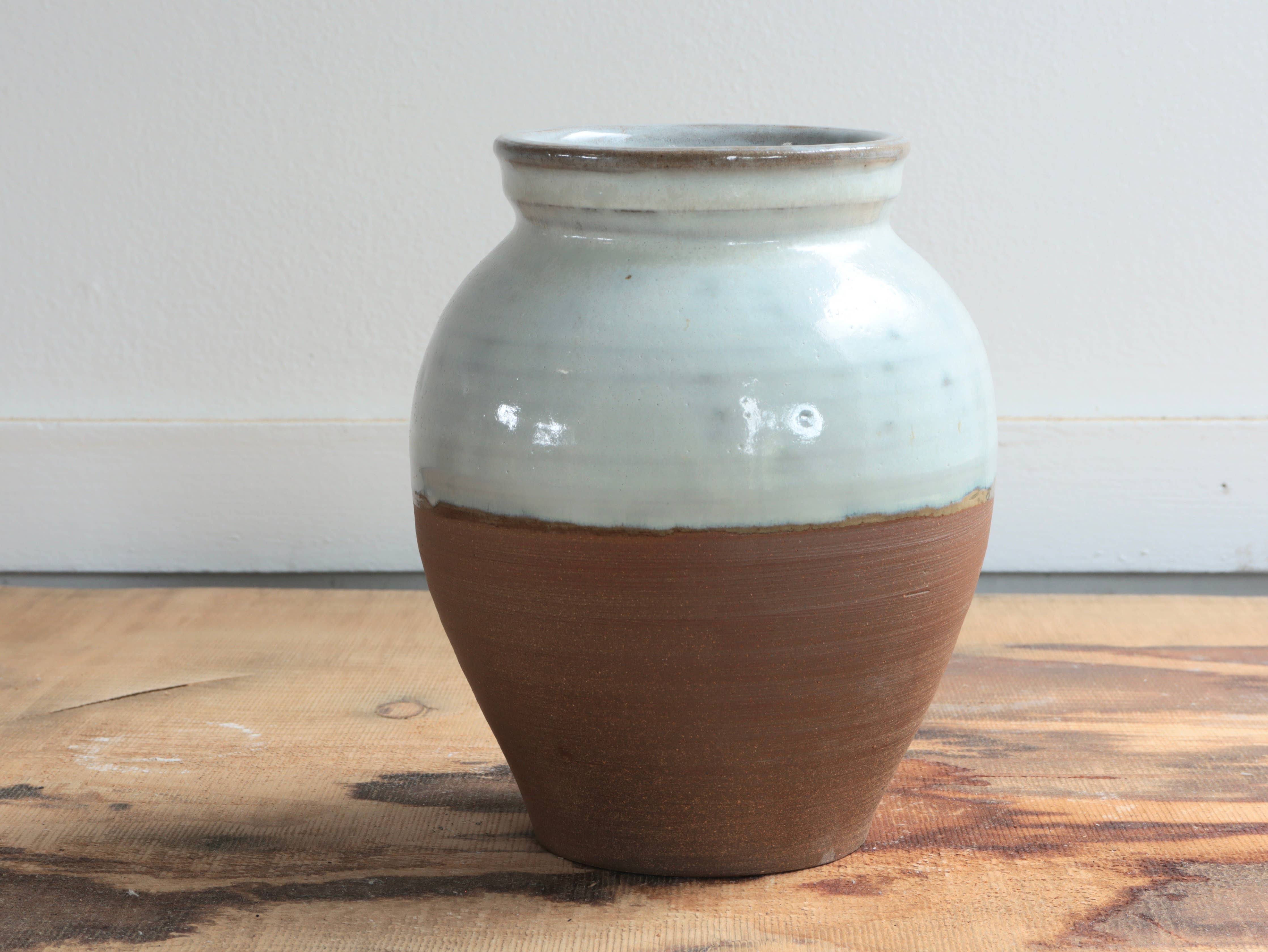 White Ash Glaze Vase 7-8"