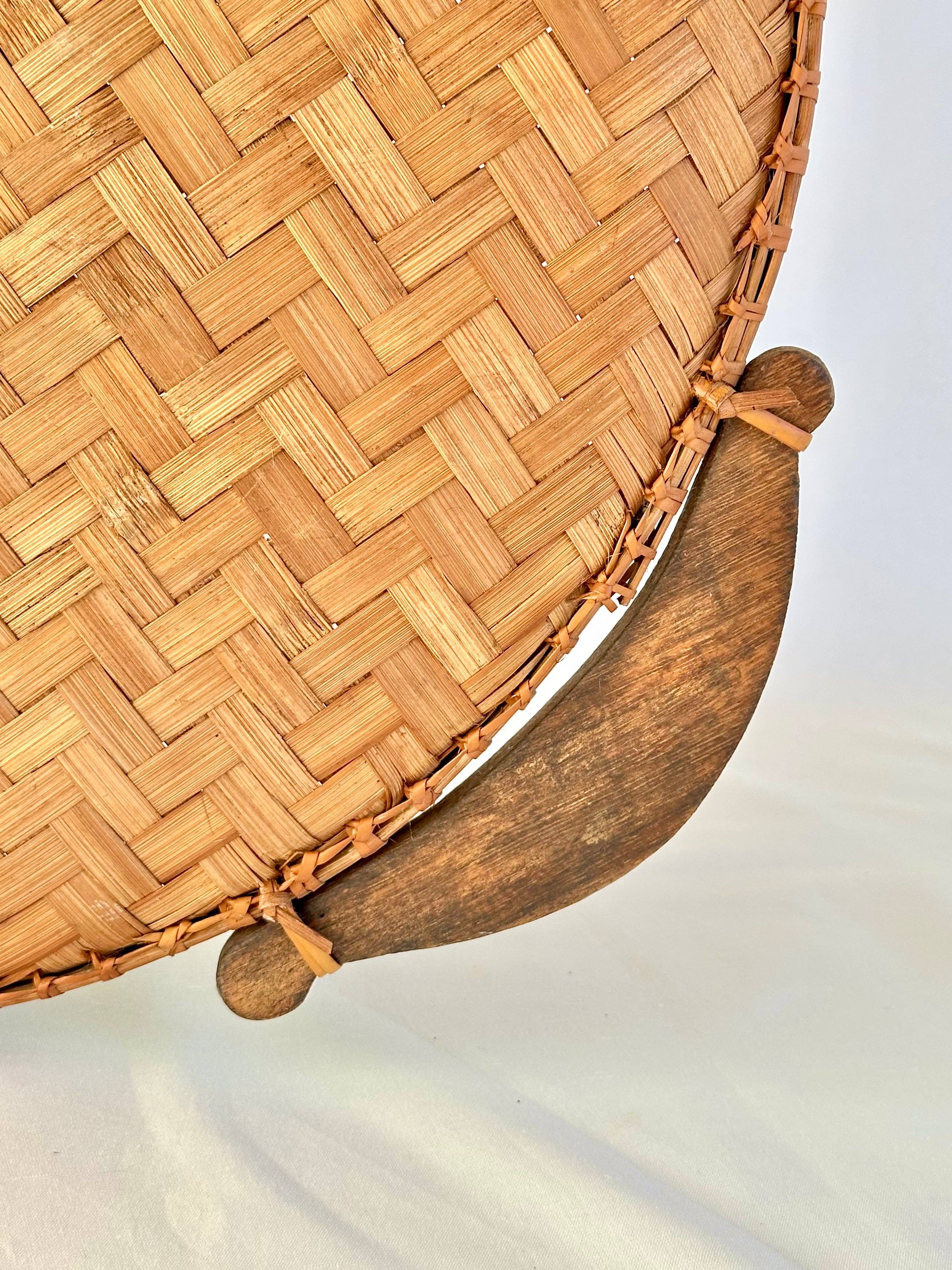 Handwoven Tray with Handles