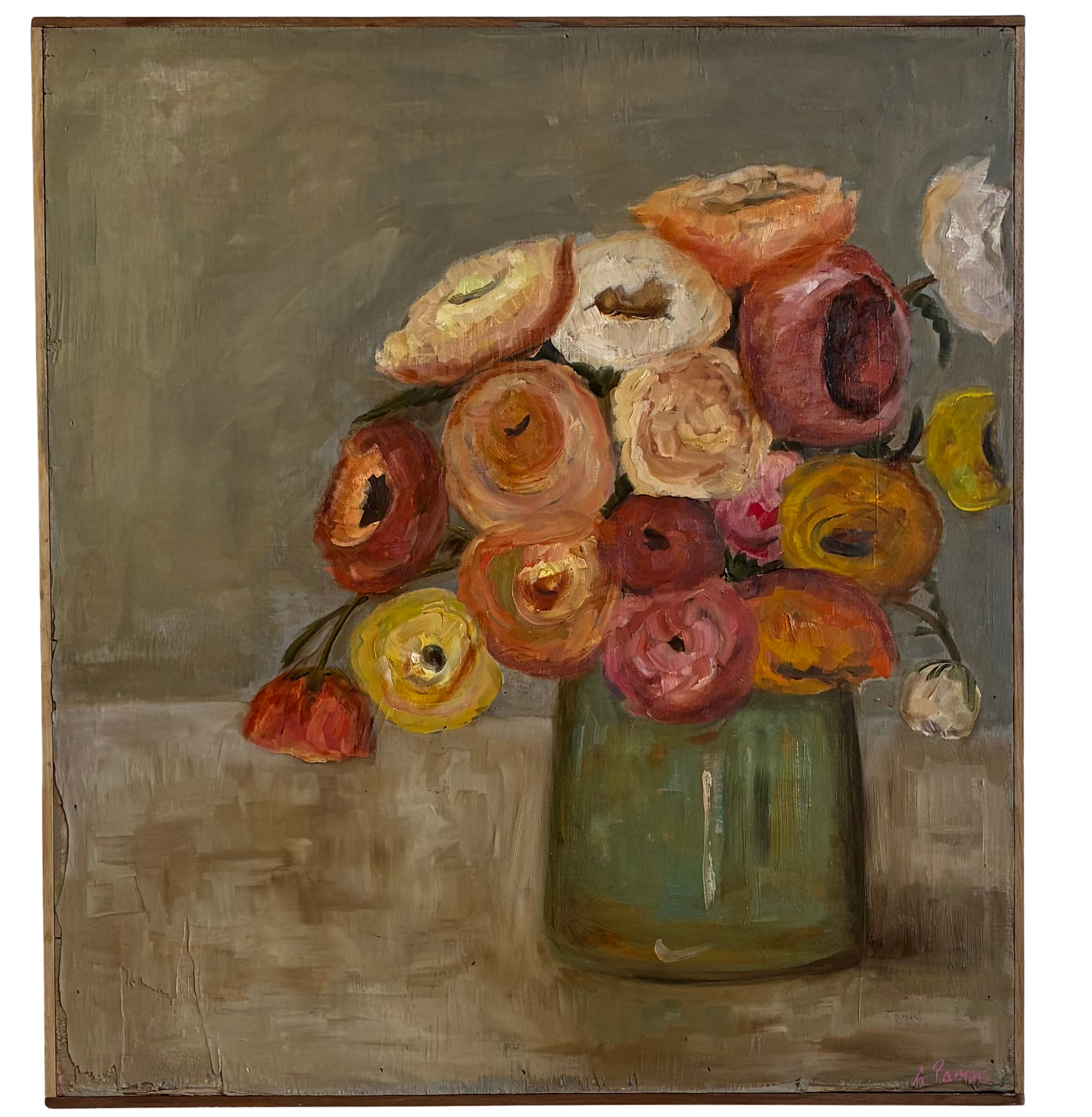 Alison Parsons, Colorful Floral Bouquet 22.5” x 24.5”