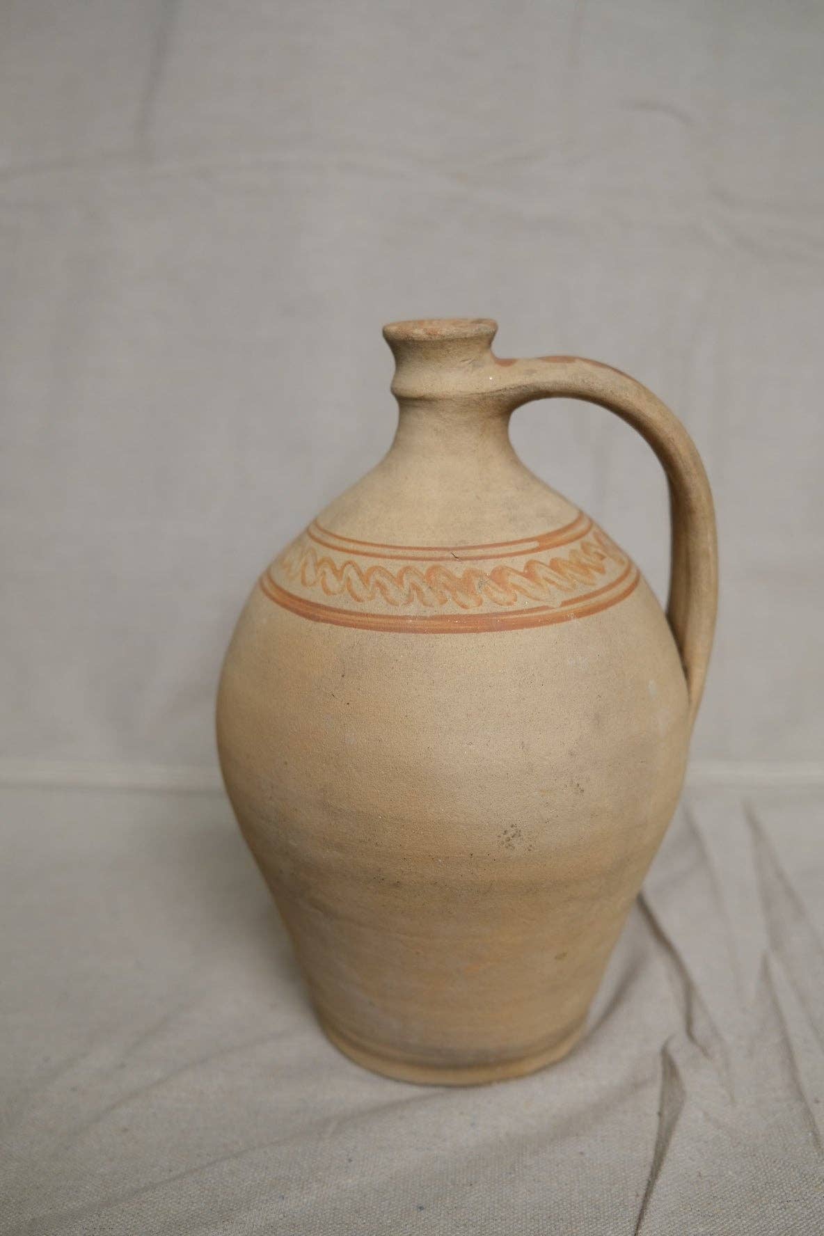 Vintage Hungarian Clay Jug no.1: B