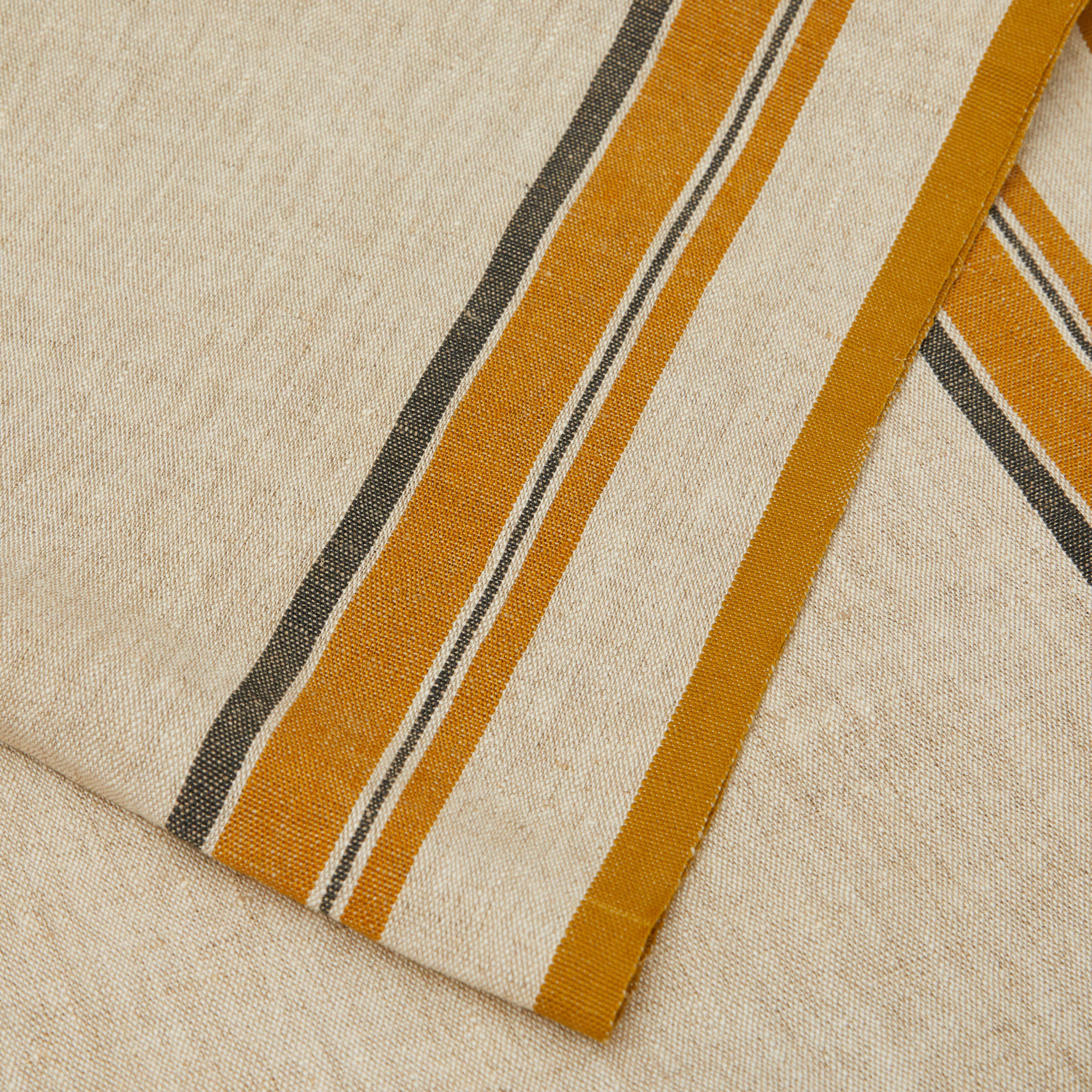Antibes Natural & Mustard Runner 20x72: Natural Mustard