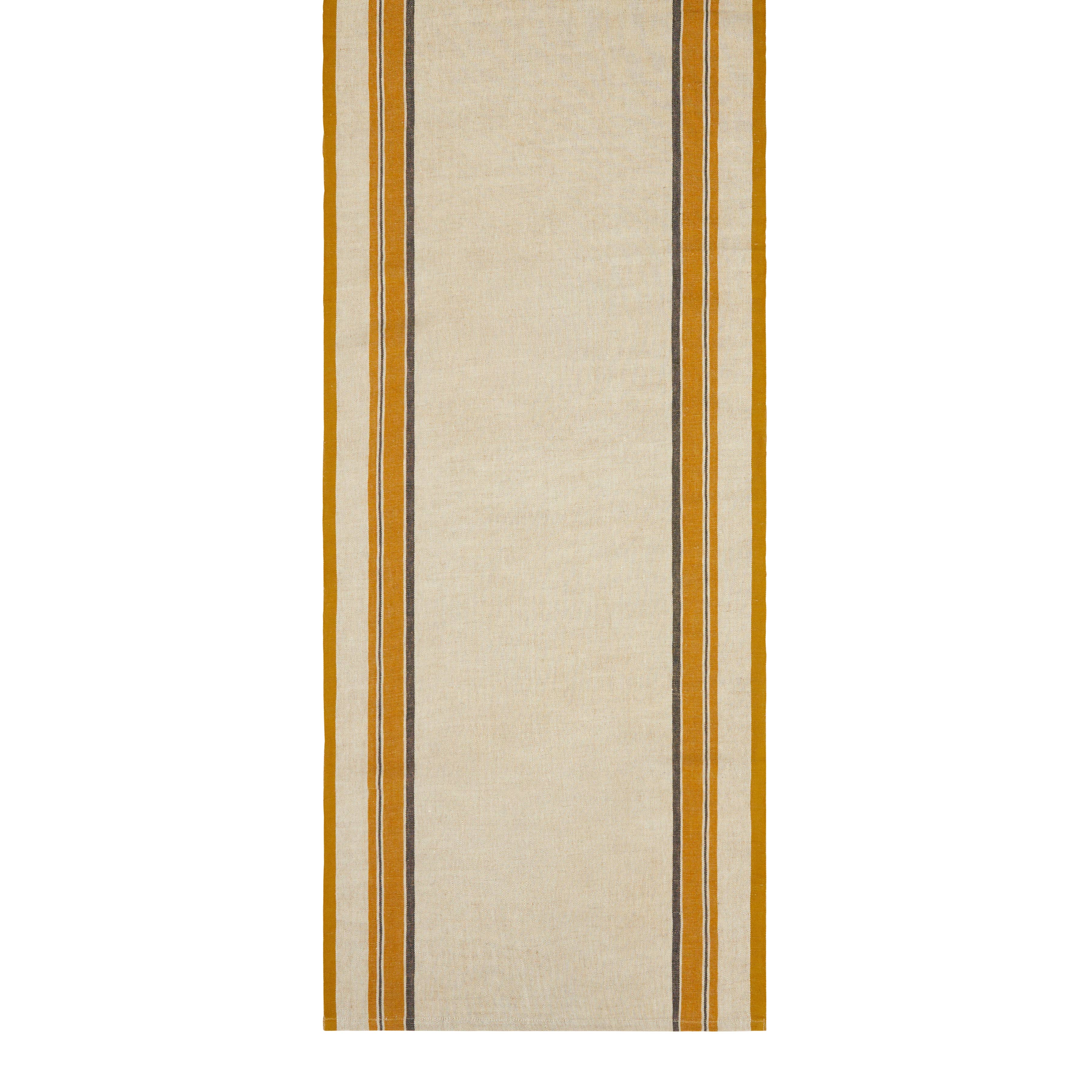 Antibes Natural & Mustard Runner 20x72: Natural Mustard