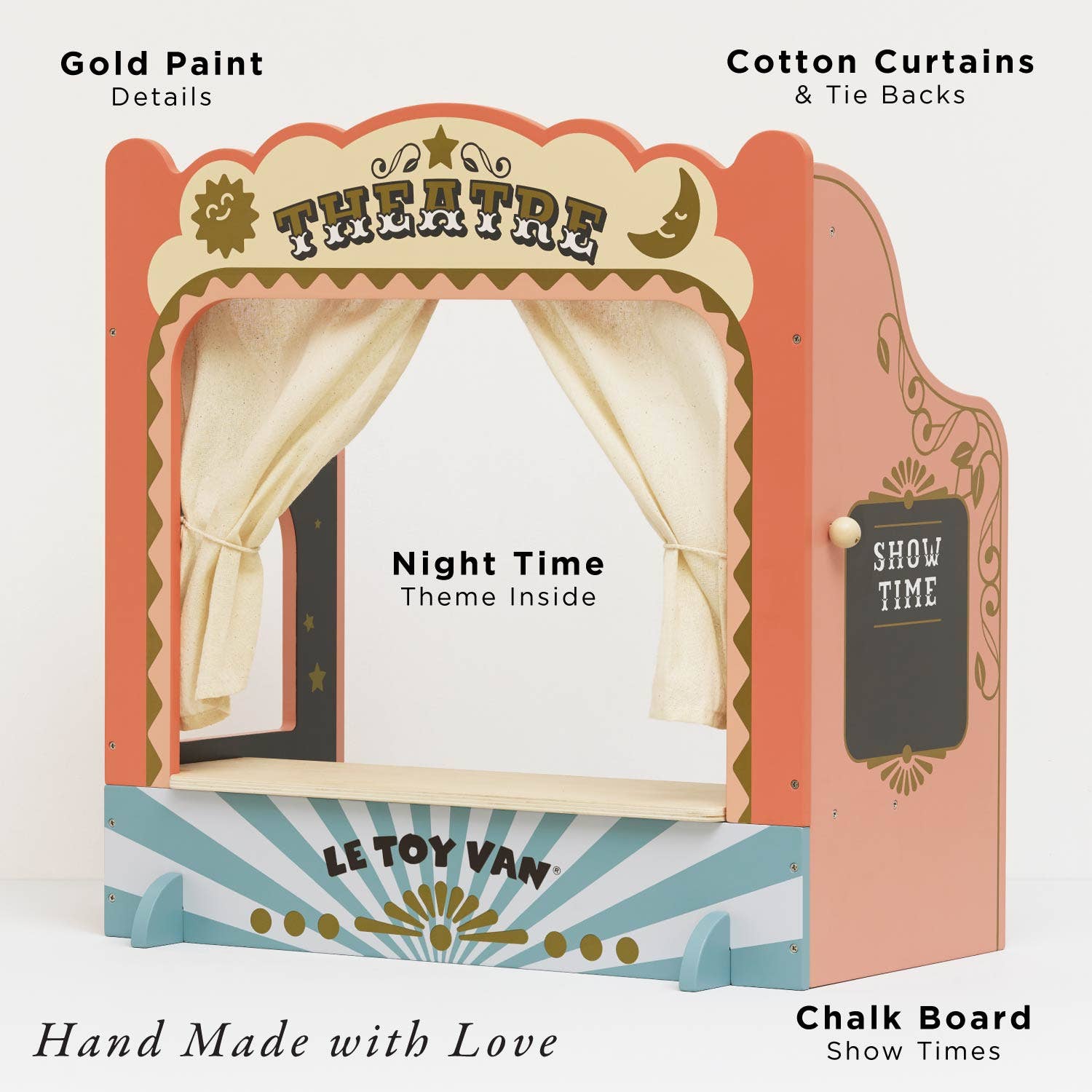 Tabletop Puppet Wooden Theater