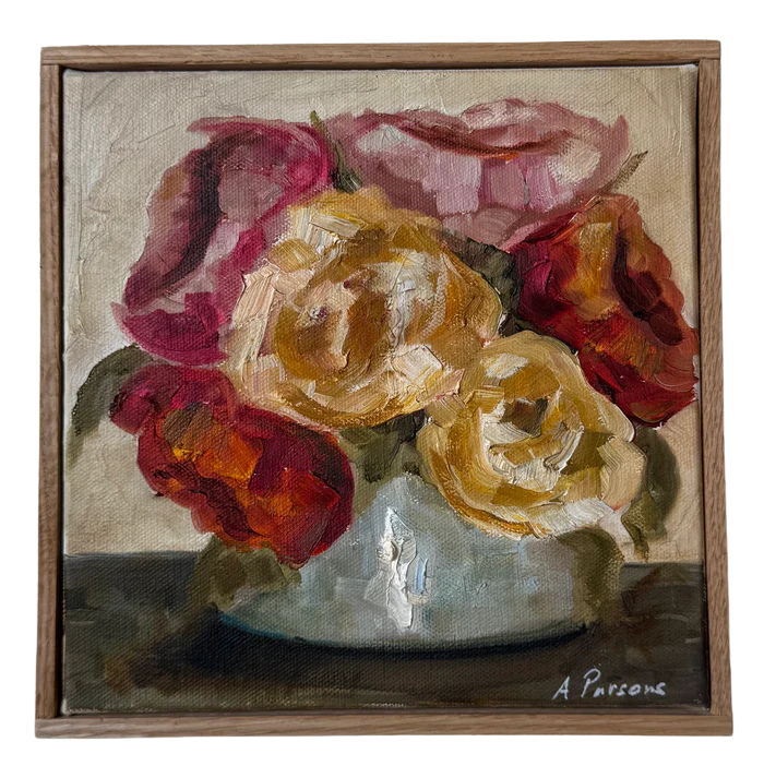 Alison Parsons, Floral Bouquet 8.5” x 8.5”
