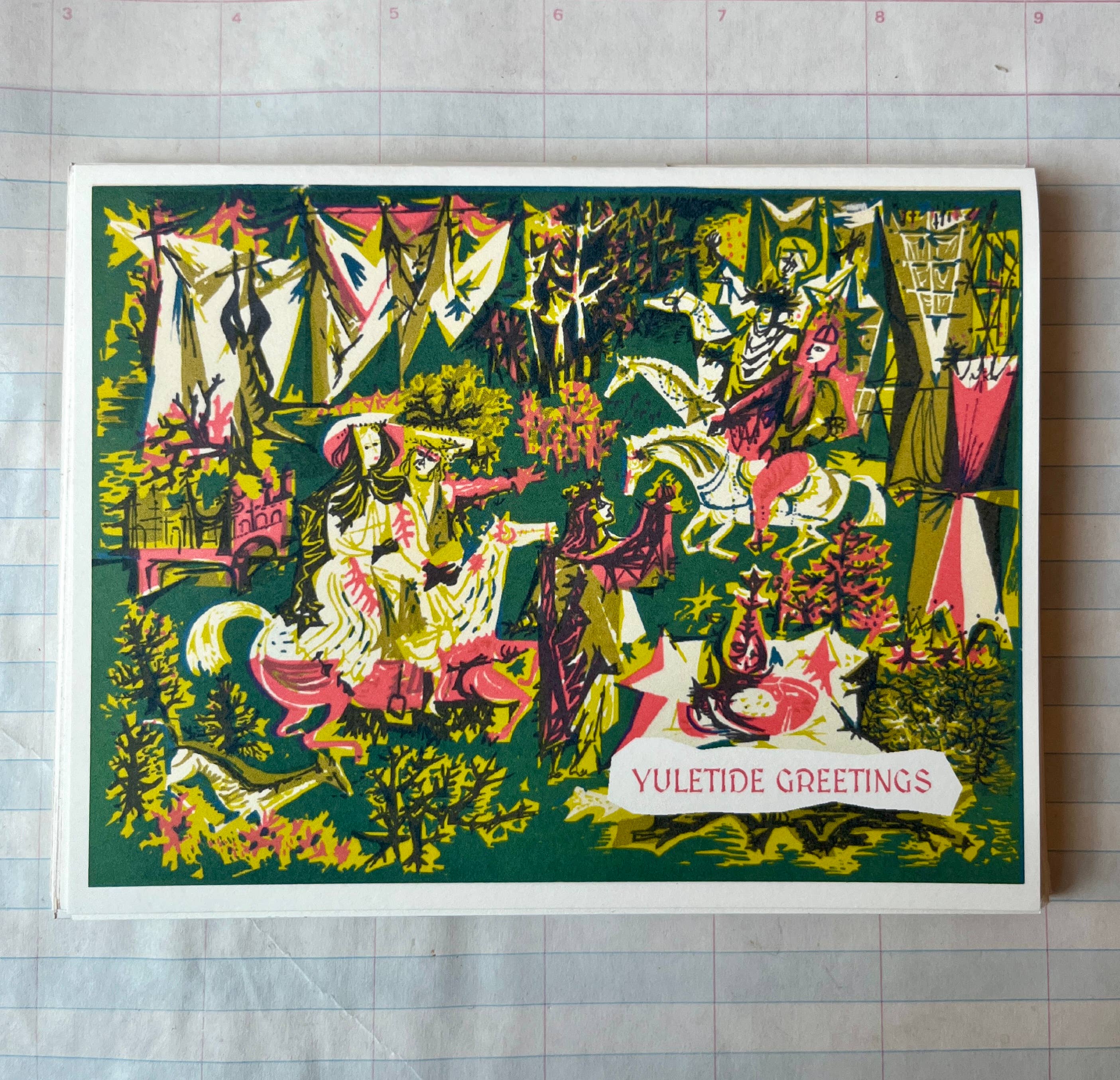 Yuletide Greetings Holiday Card