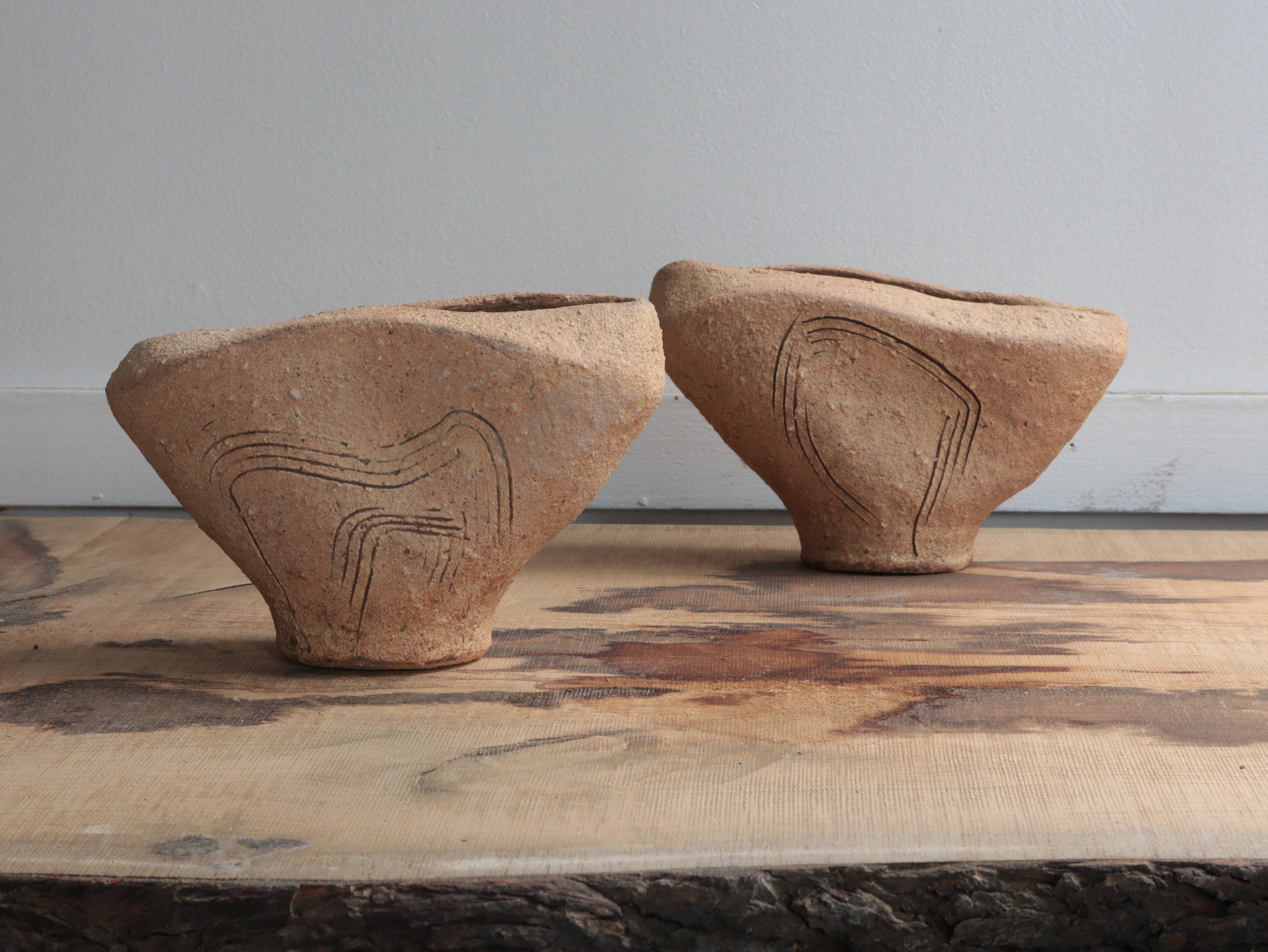 Landscape Vase Unglazed