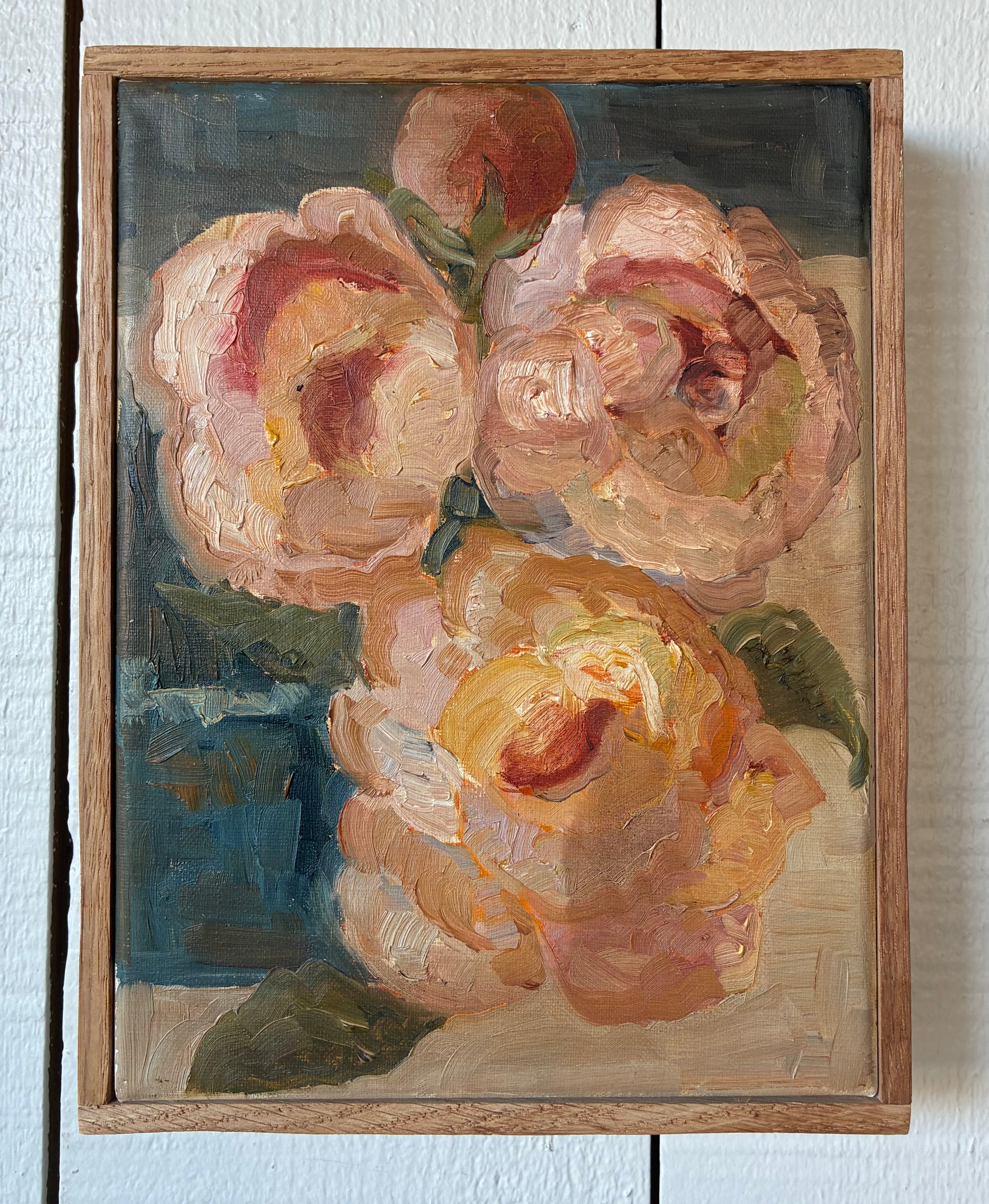 Alison Parsons, Pink Floral Background 8.5” x 6.5”