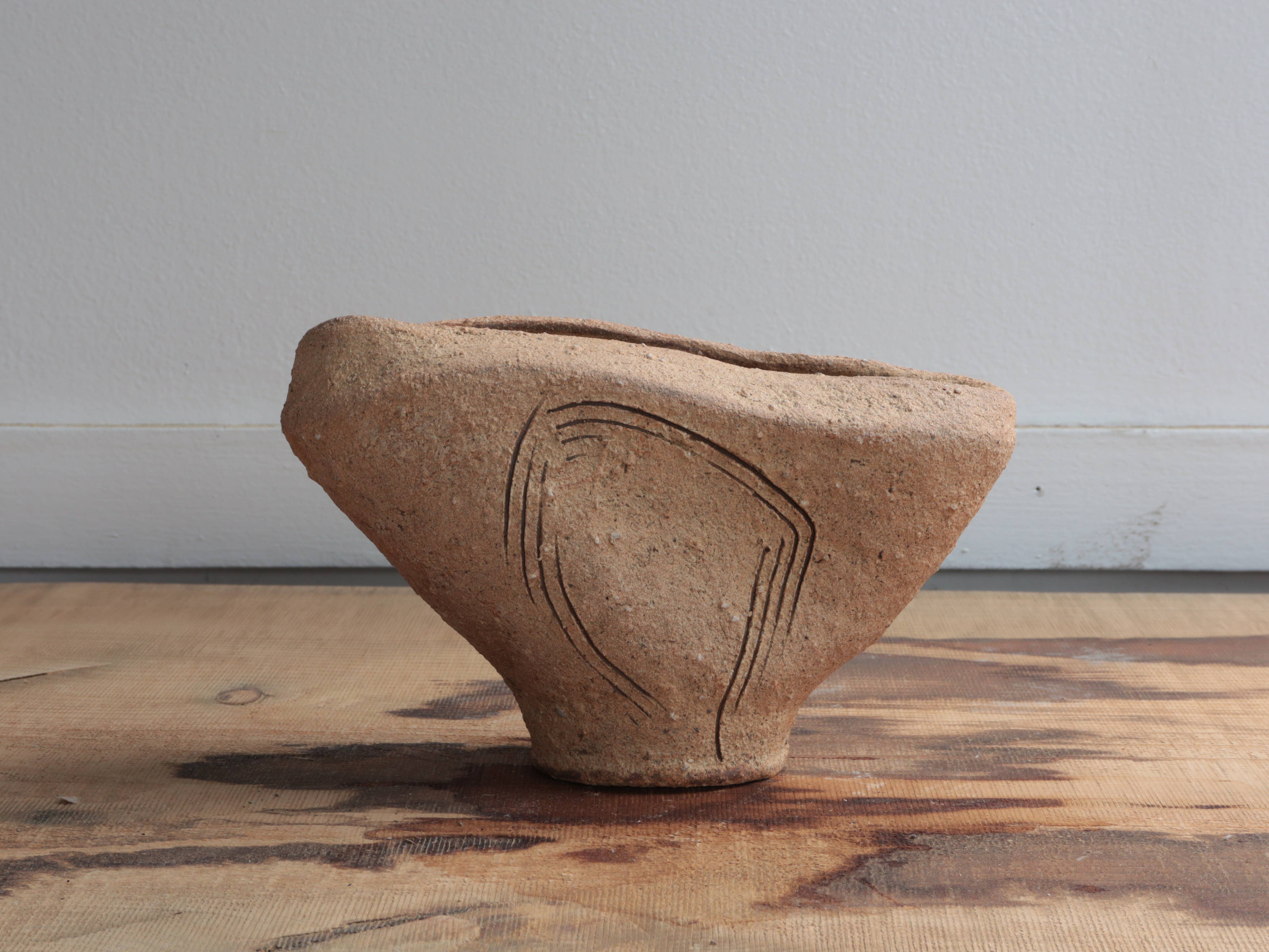 Landscape Vase Unglazed