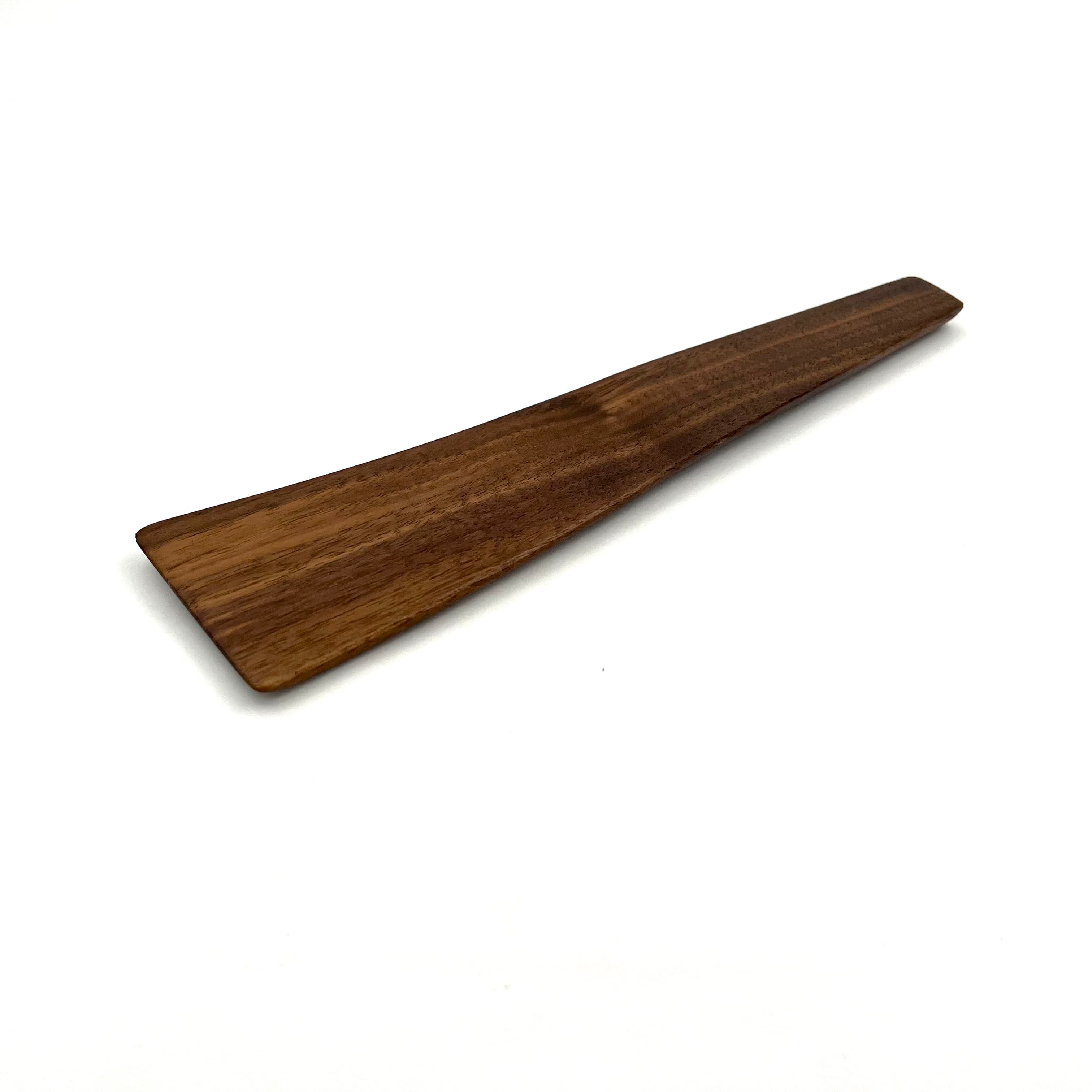 10" Walnut Wooden Scraper Spatula - Kitchen Cooking Utensil
