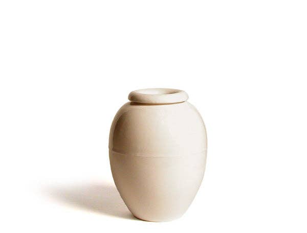 16 Inch Oil Jar: White