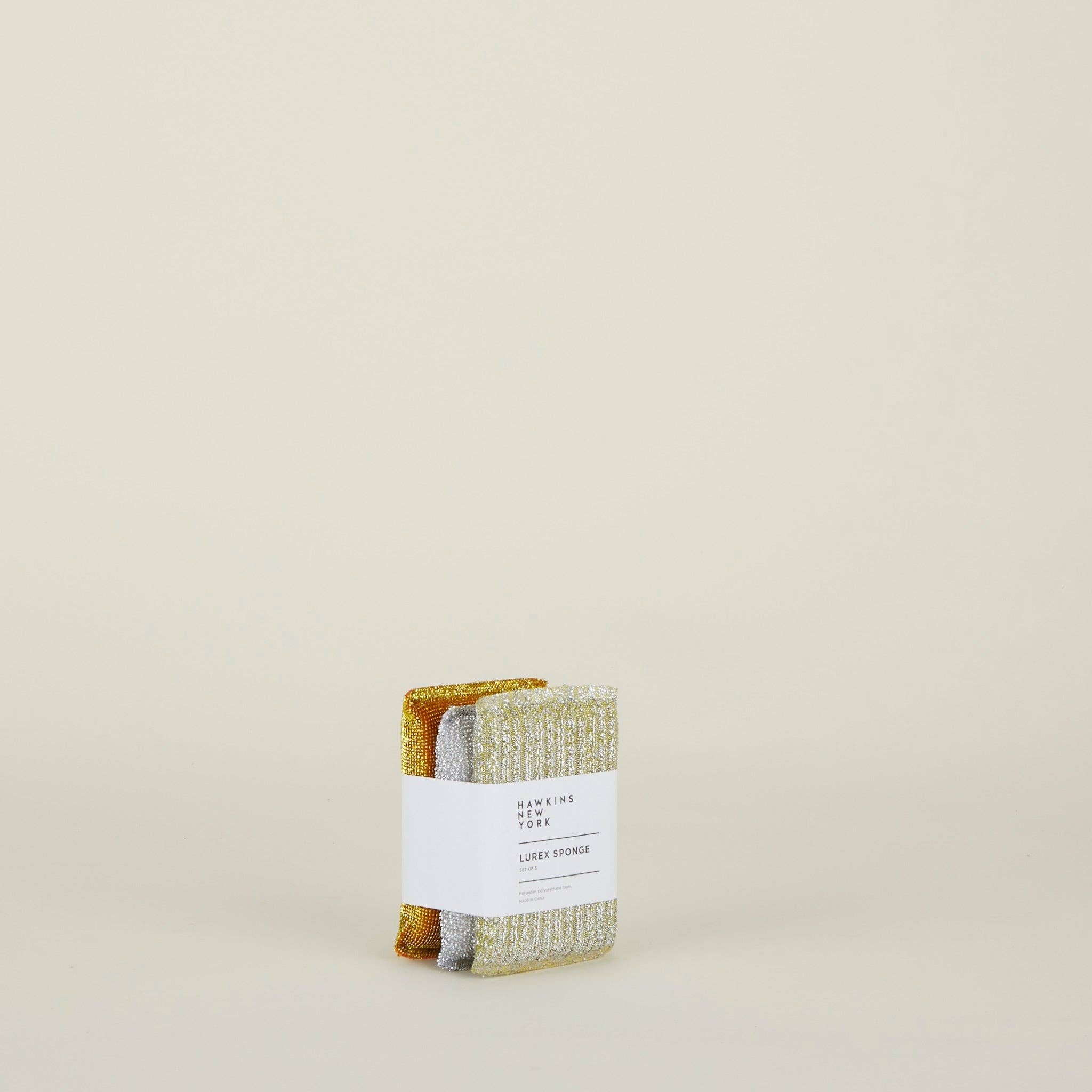 LUREX SPONGES - SET OF 3: METALLICS