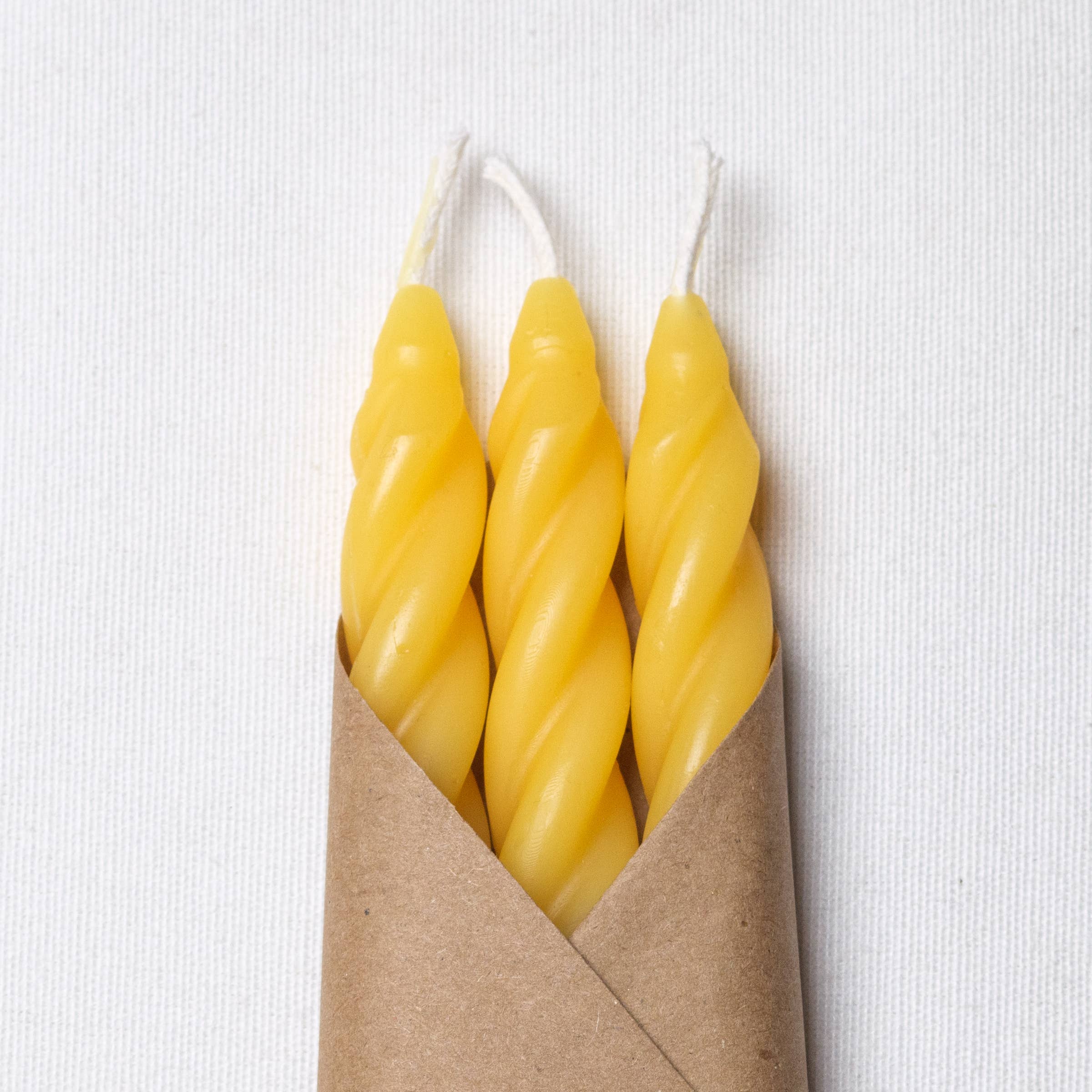 Pure Spiral Beeswax Candles - Set of 3