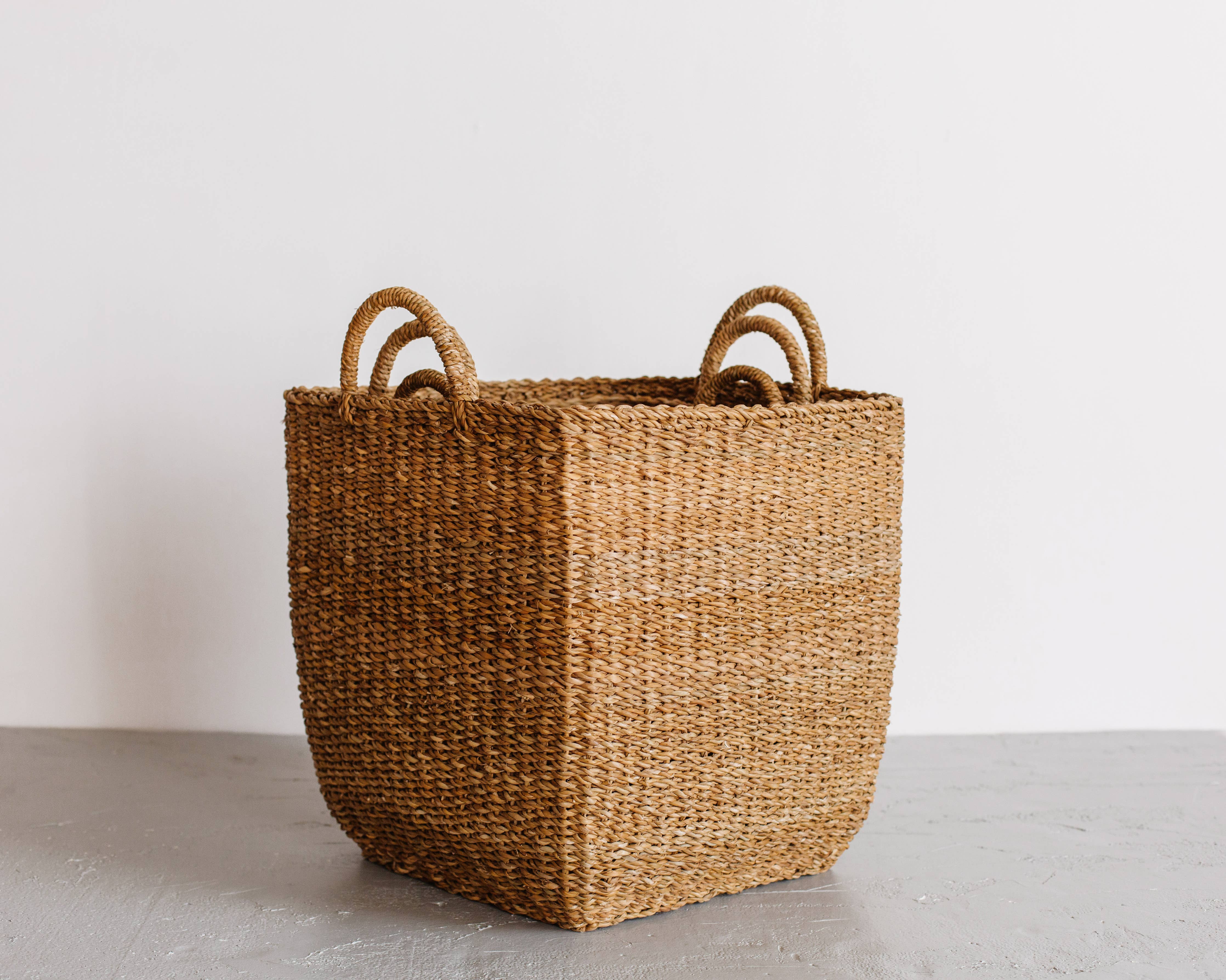 Square Laundry Basket, harvest: Large