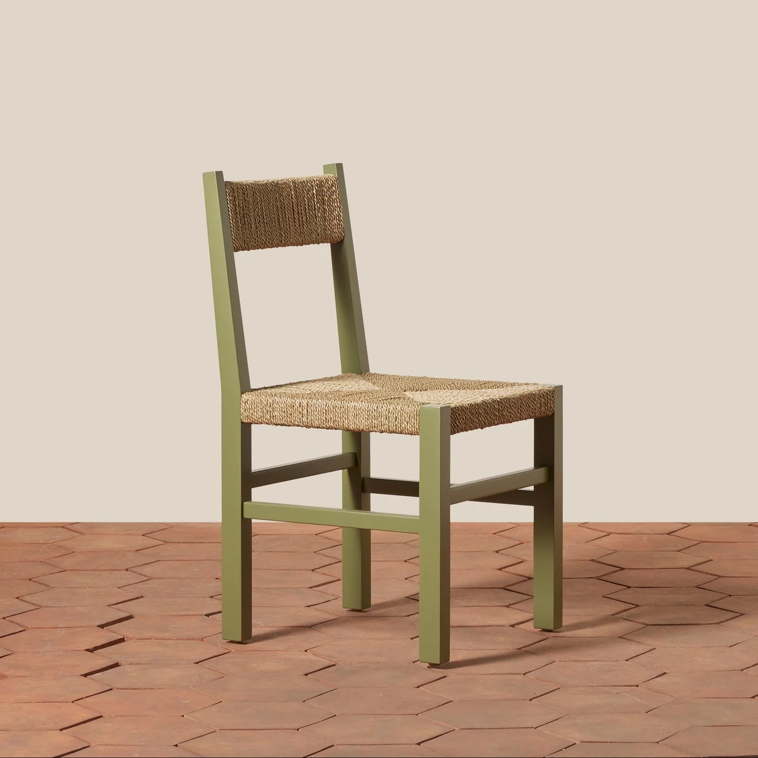 Woven Rye Side Chair Olive