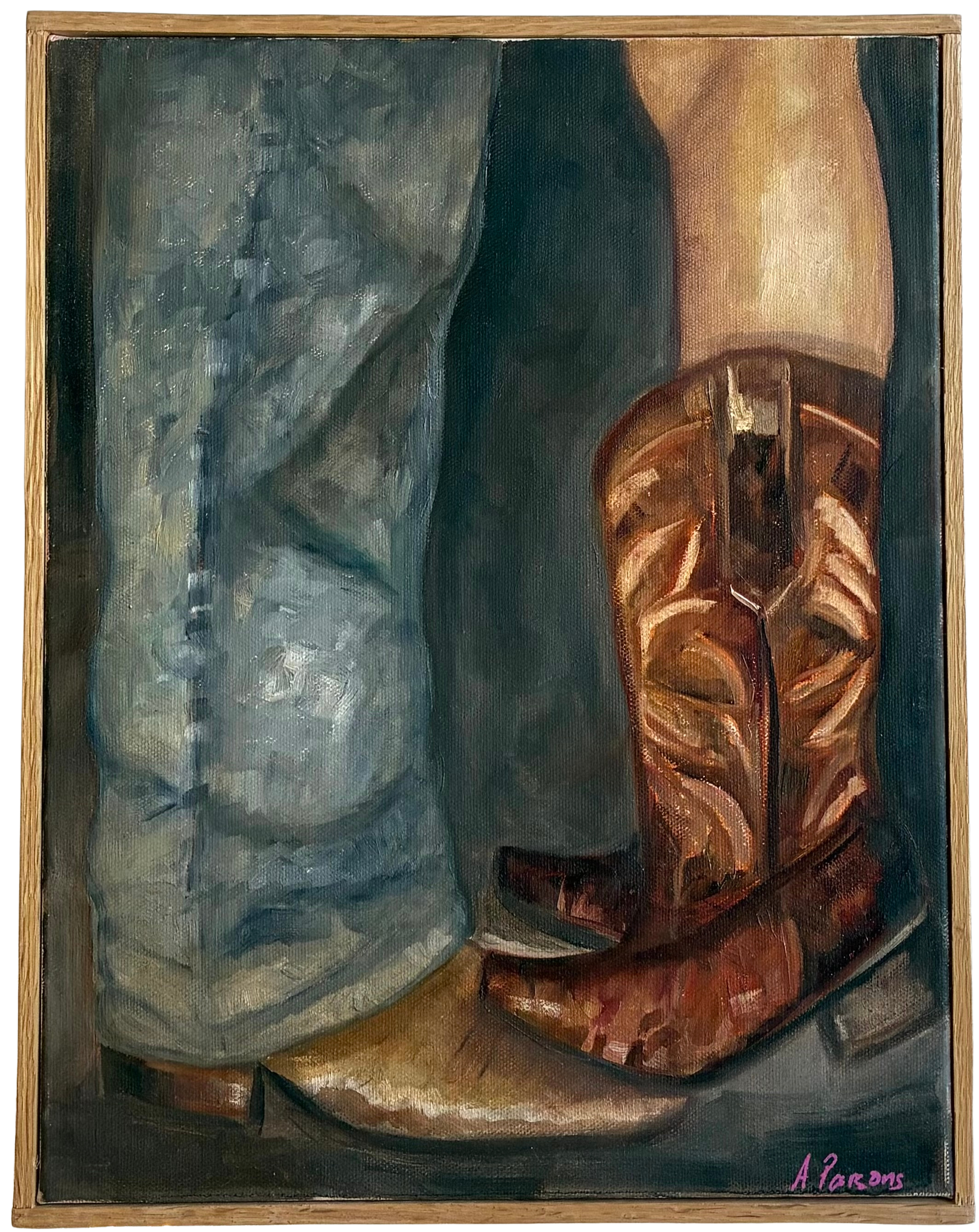 Alison Parsons, Cowboy & Cowgirl, 14.5”x11.5”