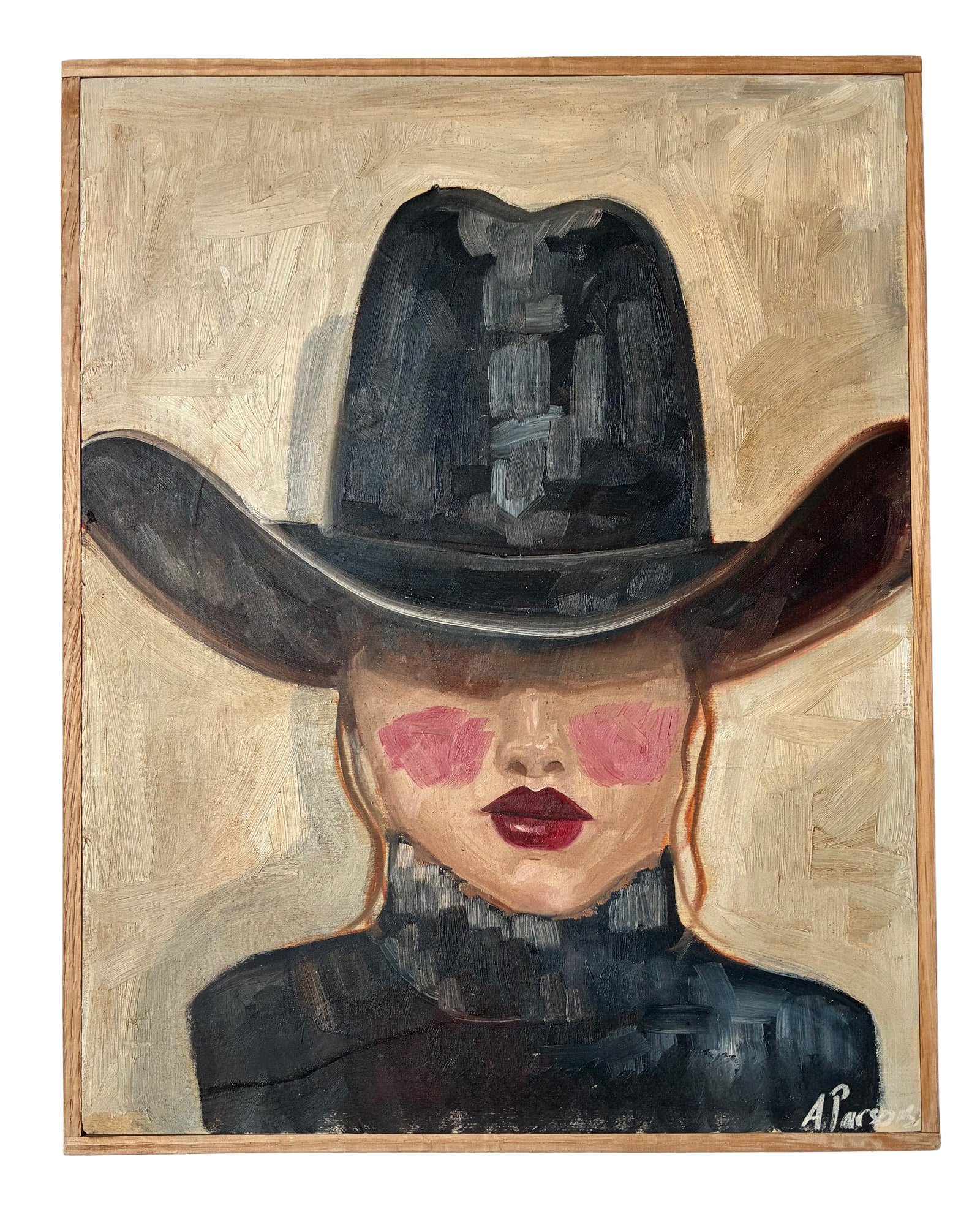 Alison Parsons, Cowgirl Black Hat 11 x 14